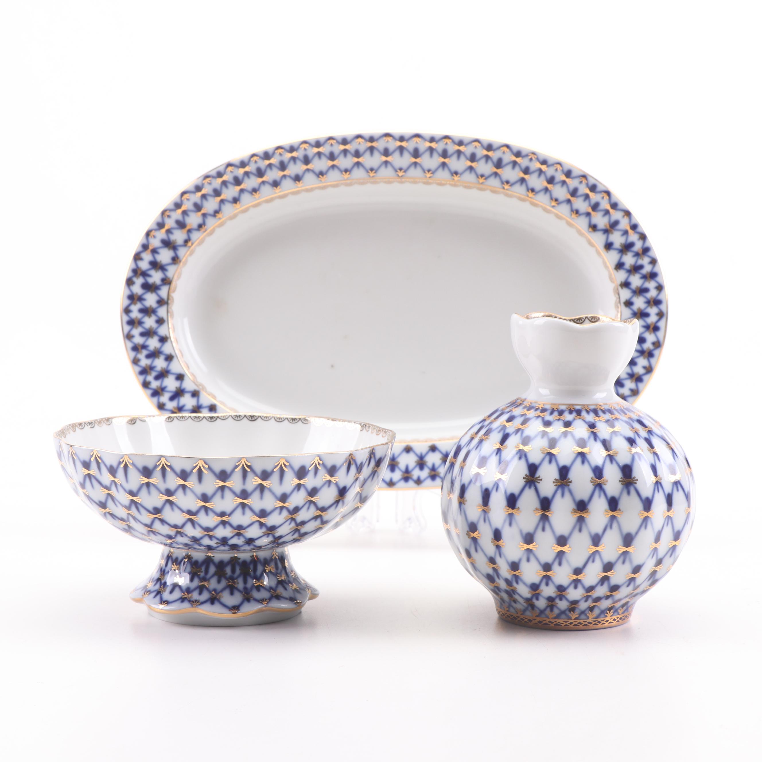 Russian Lomonosov Porcelain Dinnerware