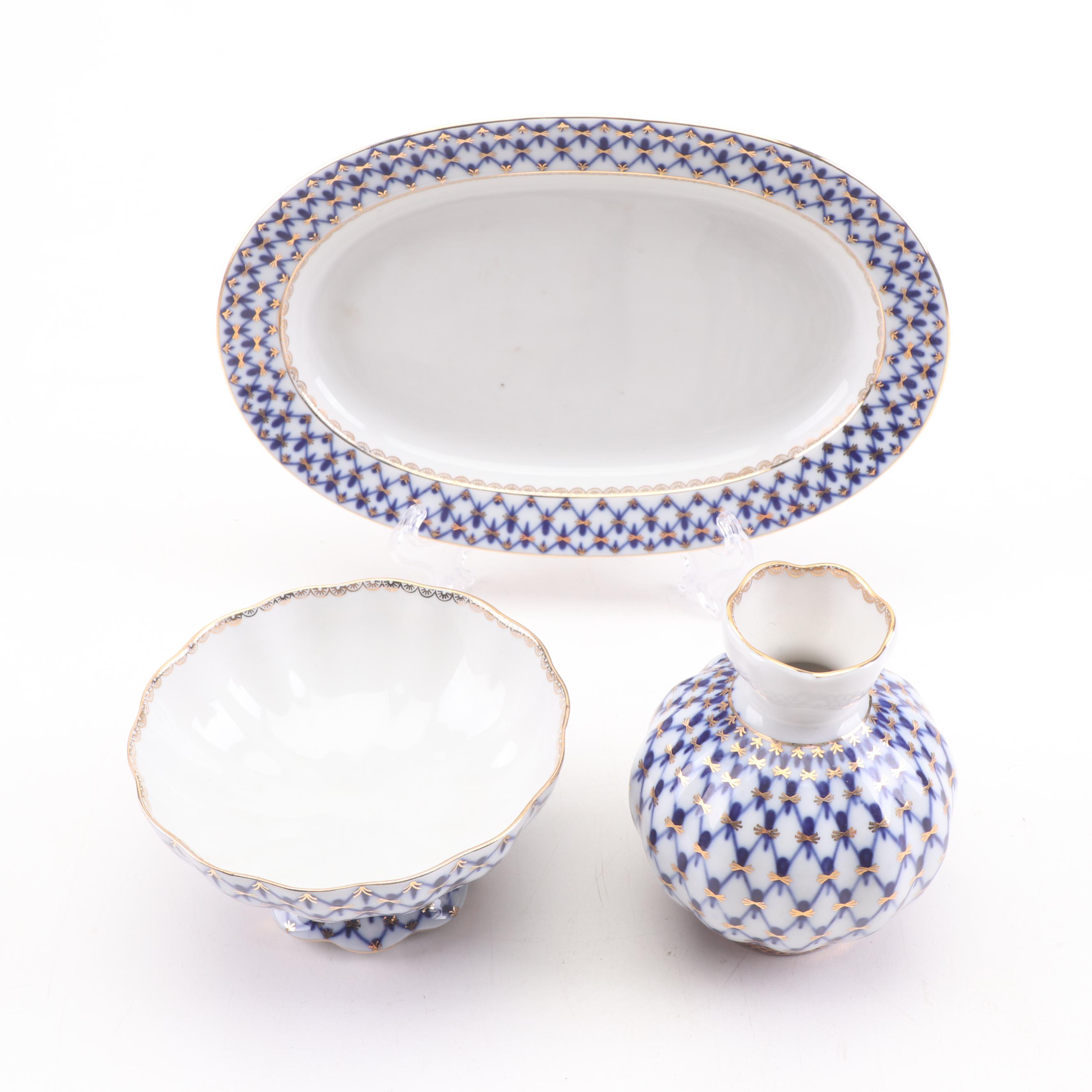 Russian Lomonosov Porcelain Dinnerware