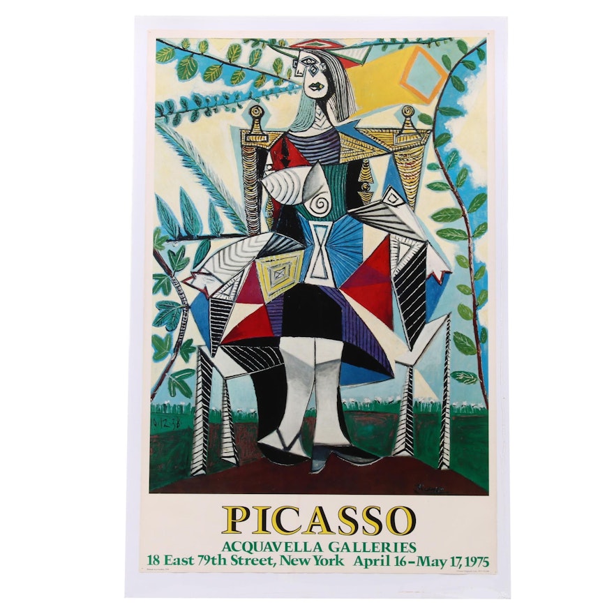 Offset Lithographic Picasso Exhibition Poster