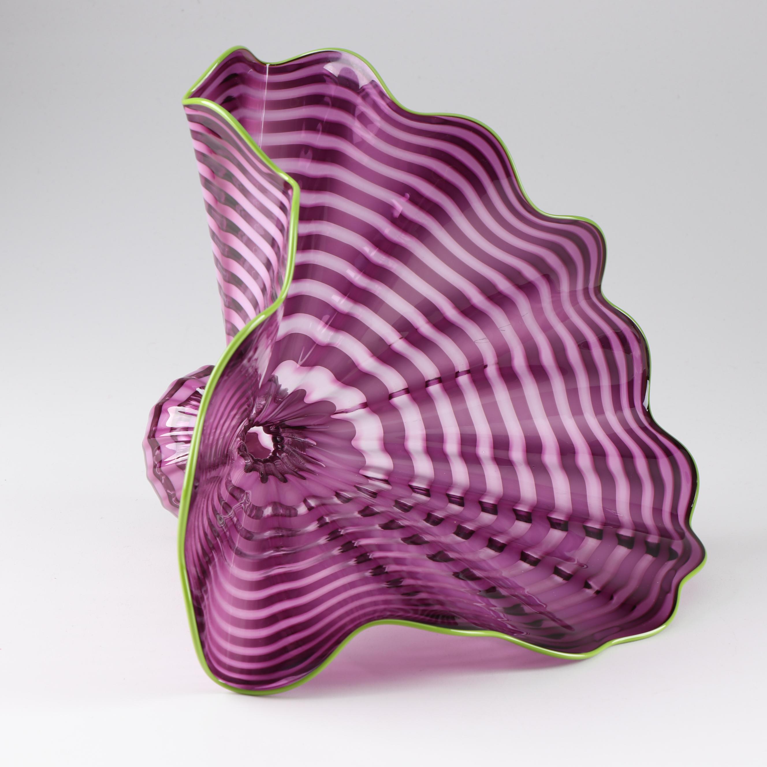 Dale Chihuly "Amethyst Persian Pair" Art Glass Sculpture