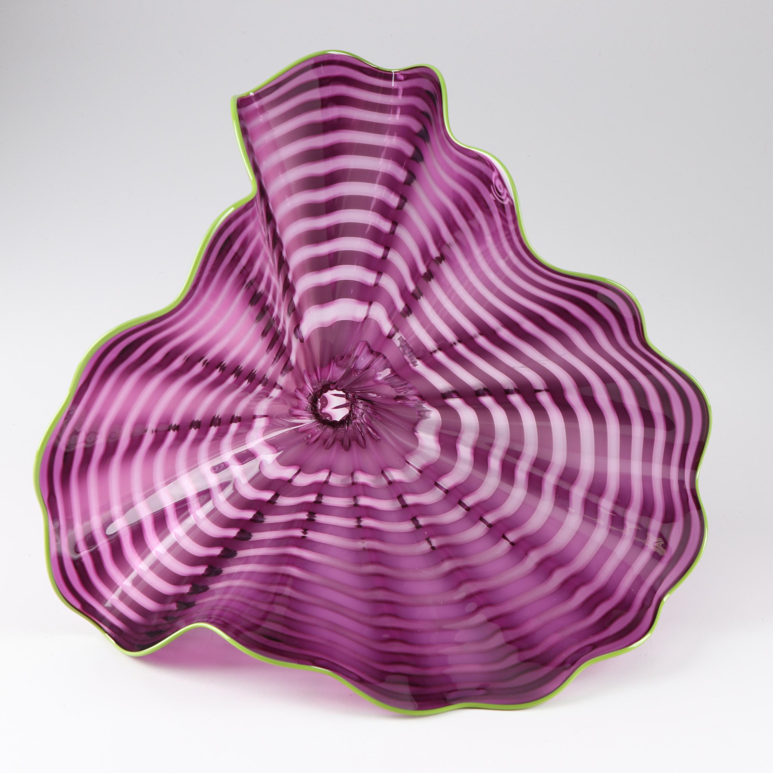 Dale Chihuly "Amethyst Persian Pair" Art Glass Sculpture