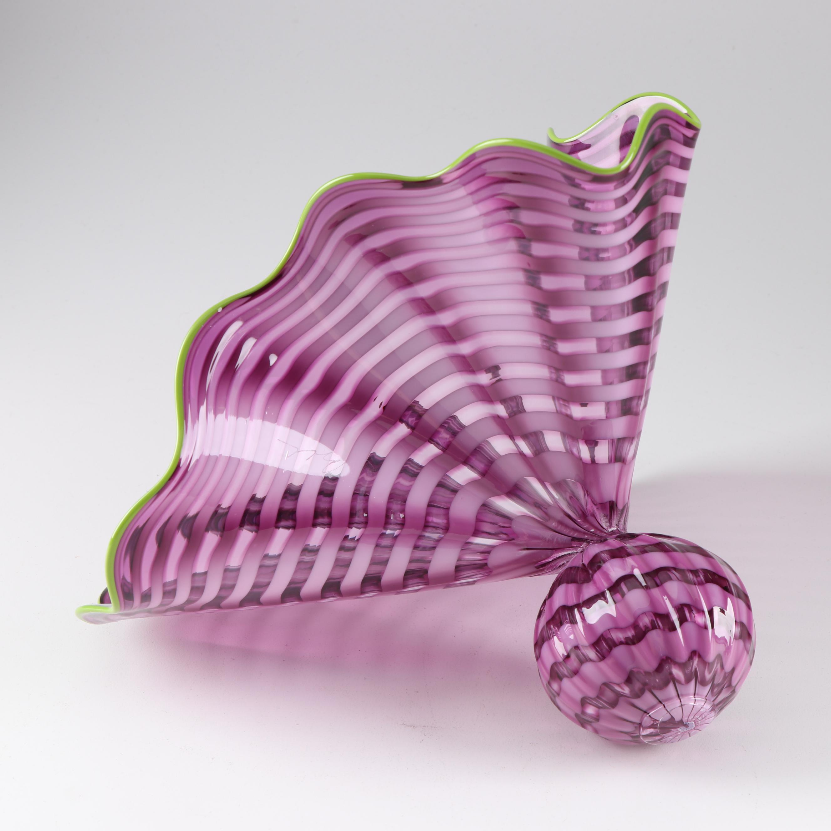 Dale Chihuly "Amethyst Persian Pair" Art Glass Sculpture