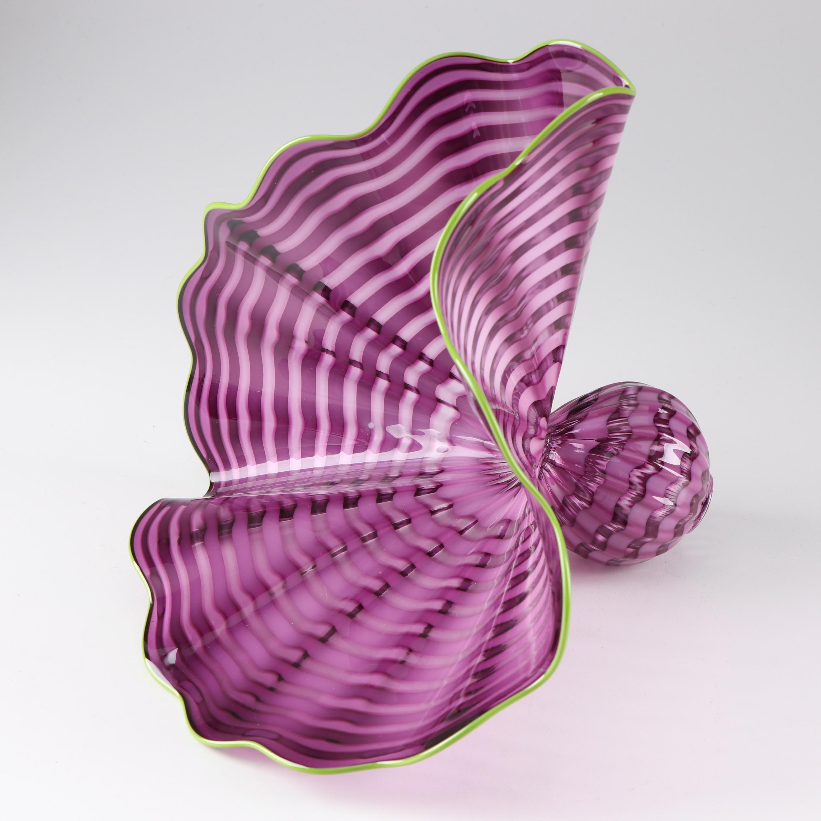 Dale Chihuly "Amethyst Persian Pair" Art Glass Sculpture