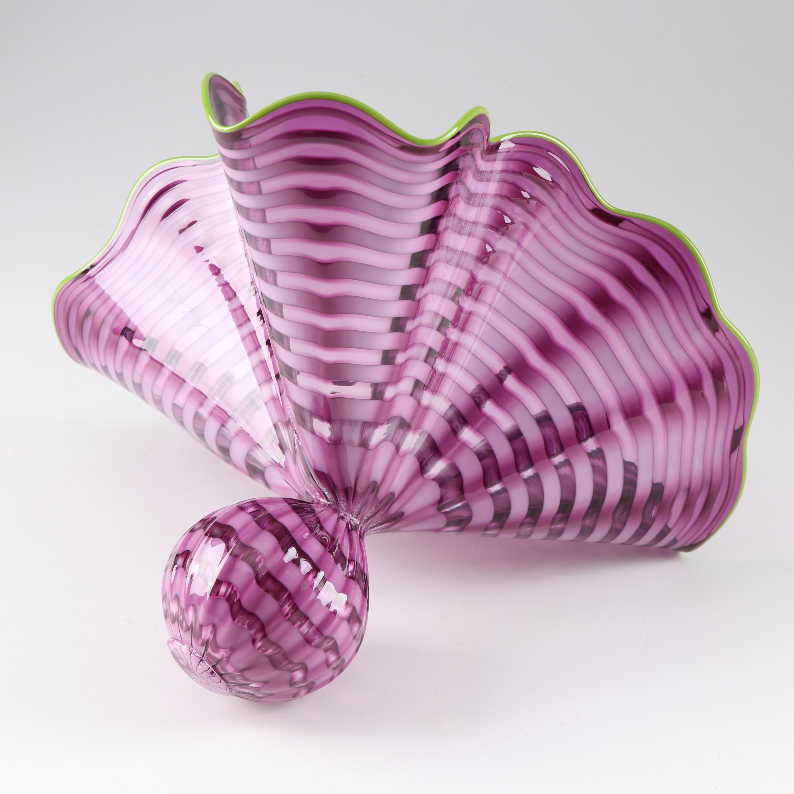 Dale Chihuly "Amethyst Persian Pair" Art Glass Sculpture