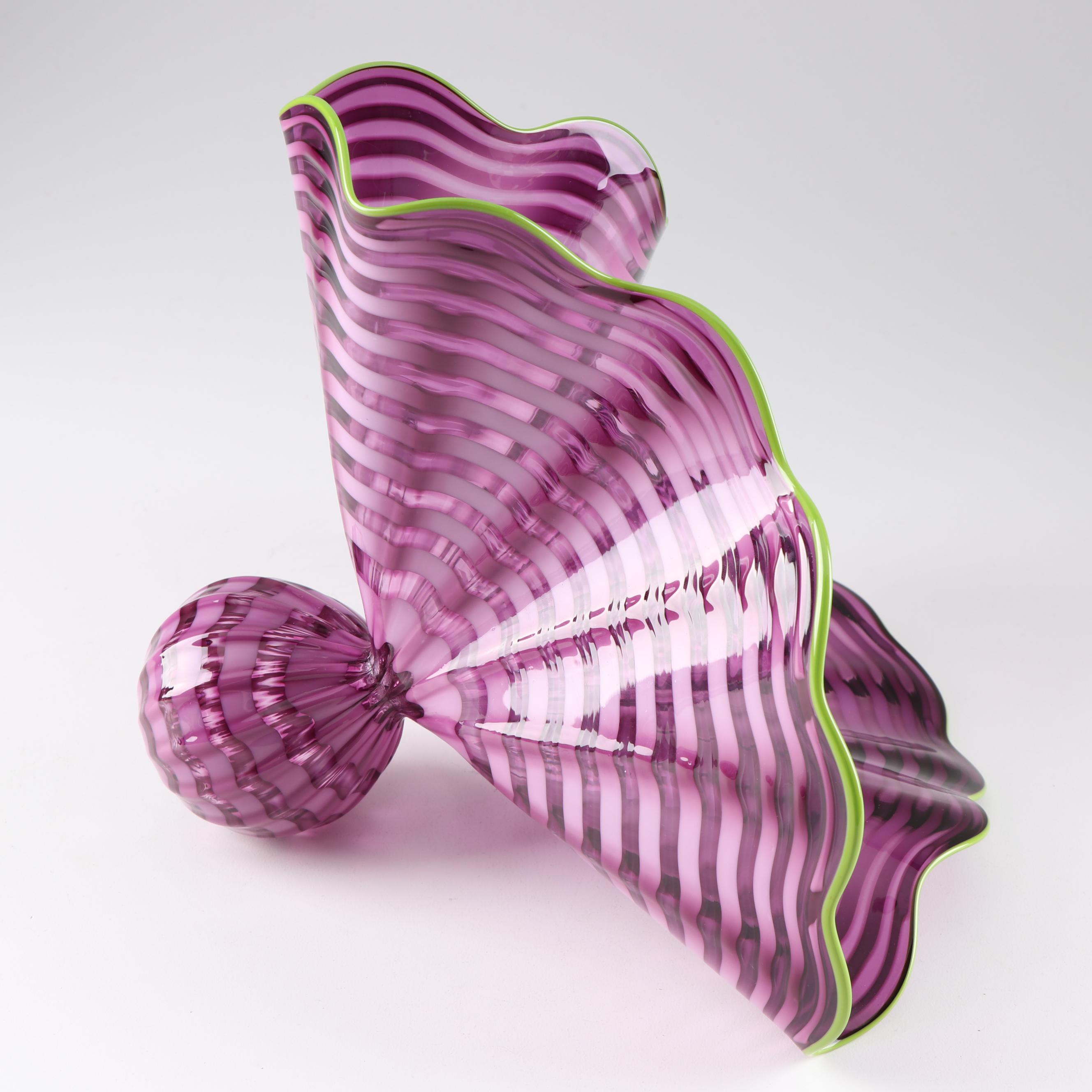 Dale Chihuly "Amethyst Persian Pair" Art Glass Sculpture