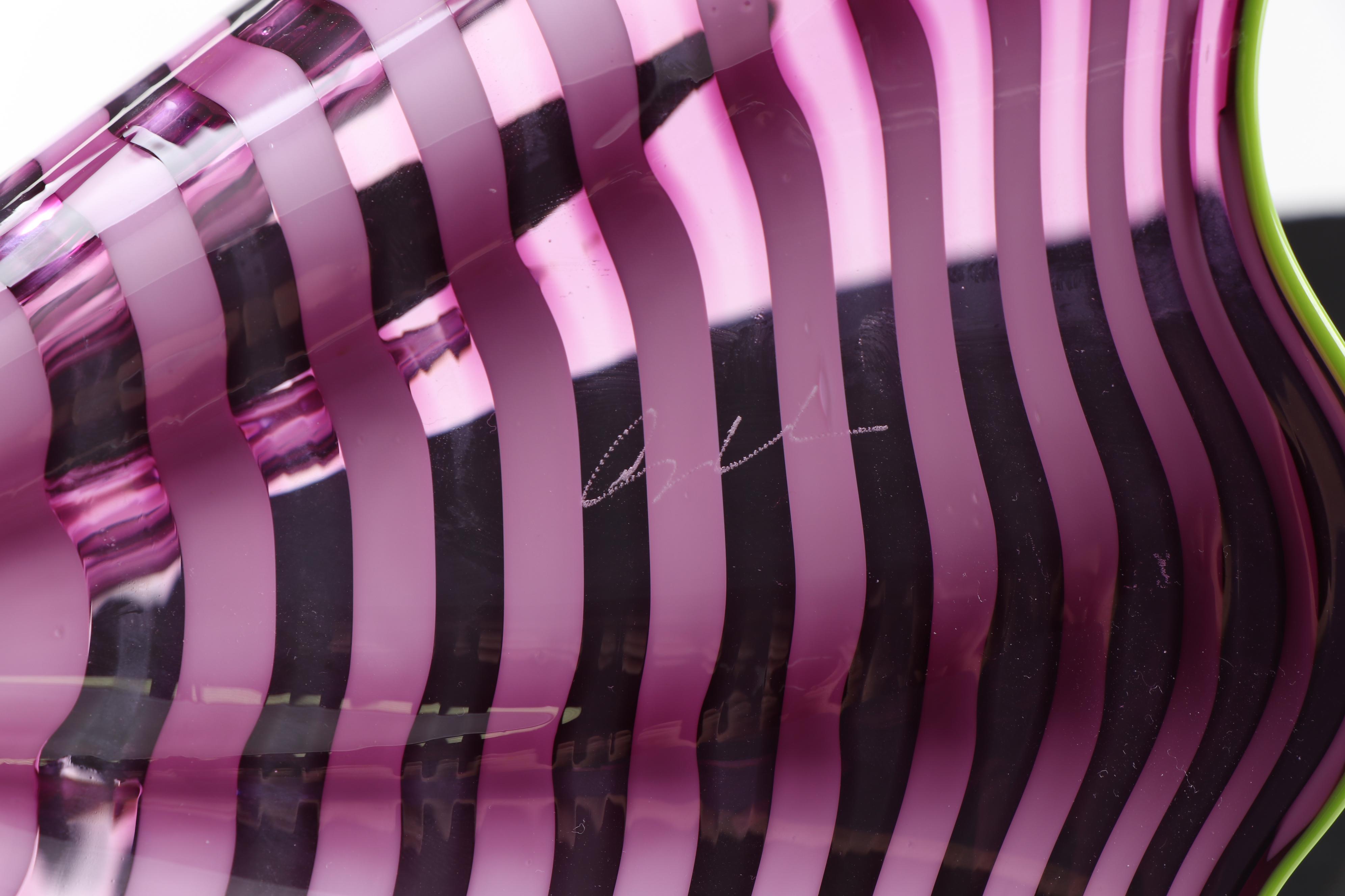 Dale Chihuly "Amethyst Persian Pair" Art Glass Sculpture