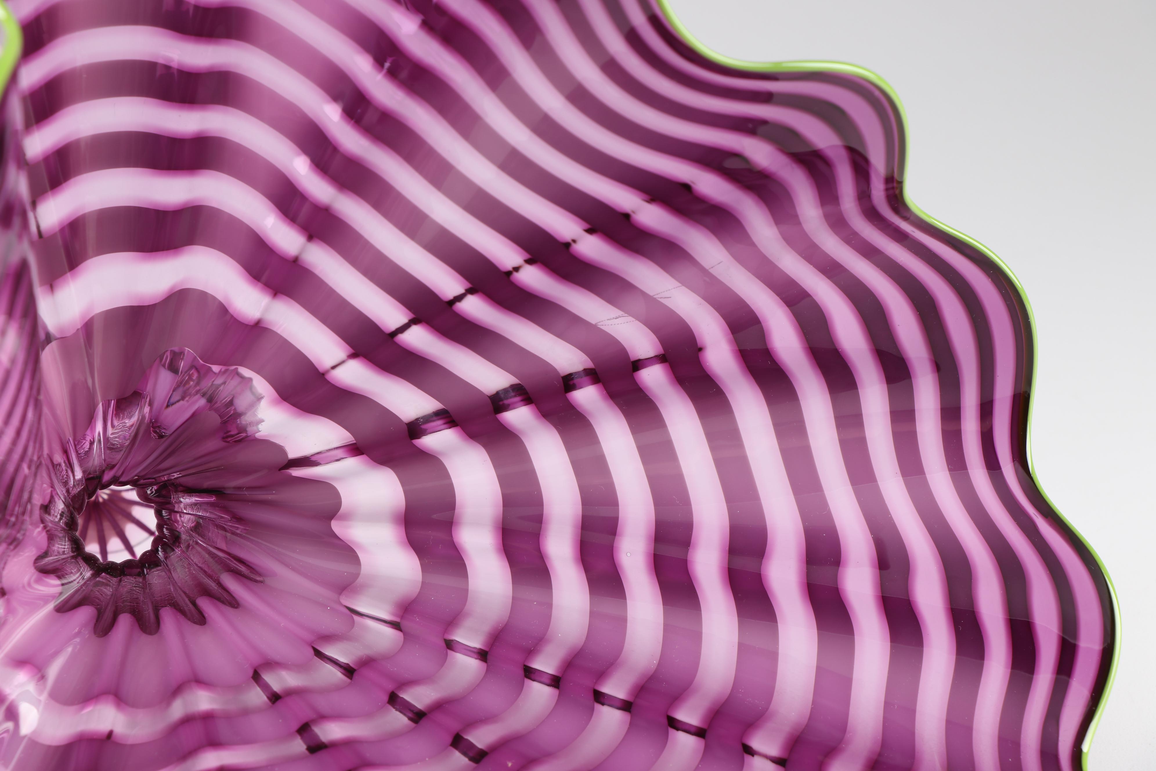 Dale Chihuly "Amethyst Persian Pair" Art Glass Sculpture