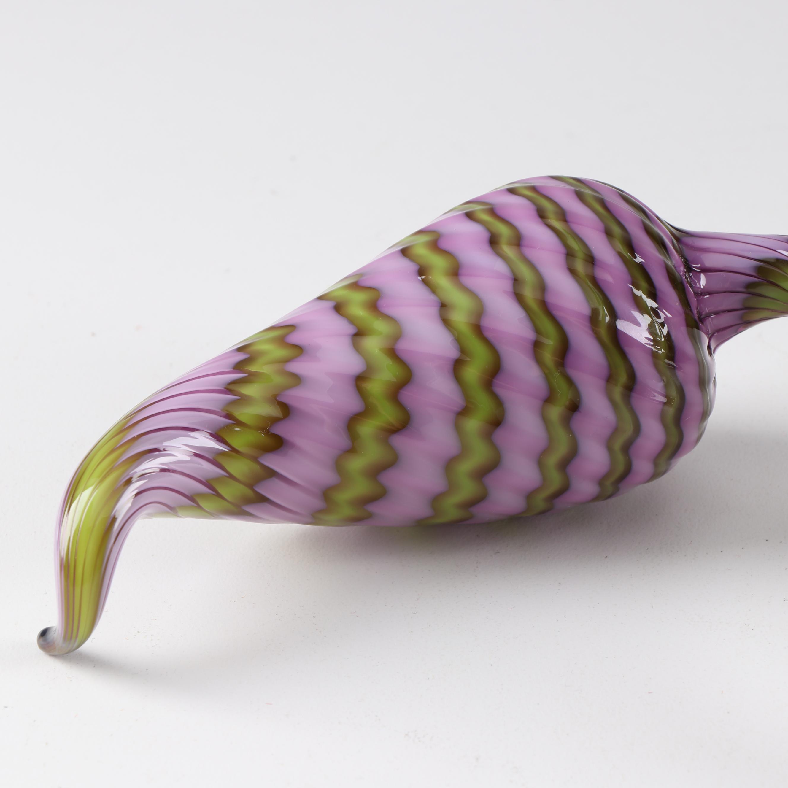 Dale Chihuly "Amethyst Persian Pair" Art Glass Sculpture