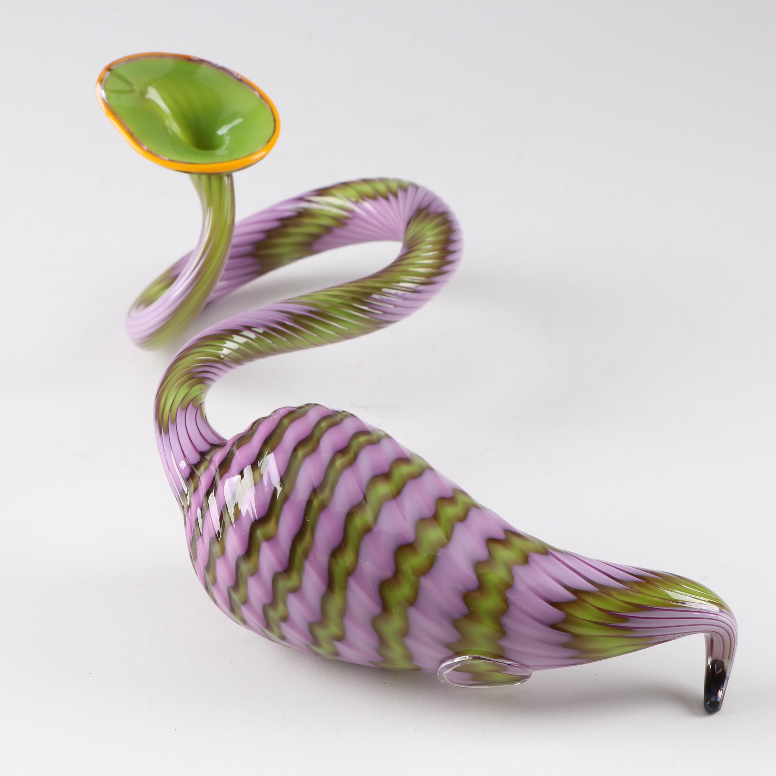 Dale Chihuly "Amethyst Persian Pair" Art Glass Sculpture