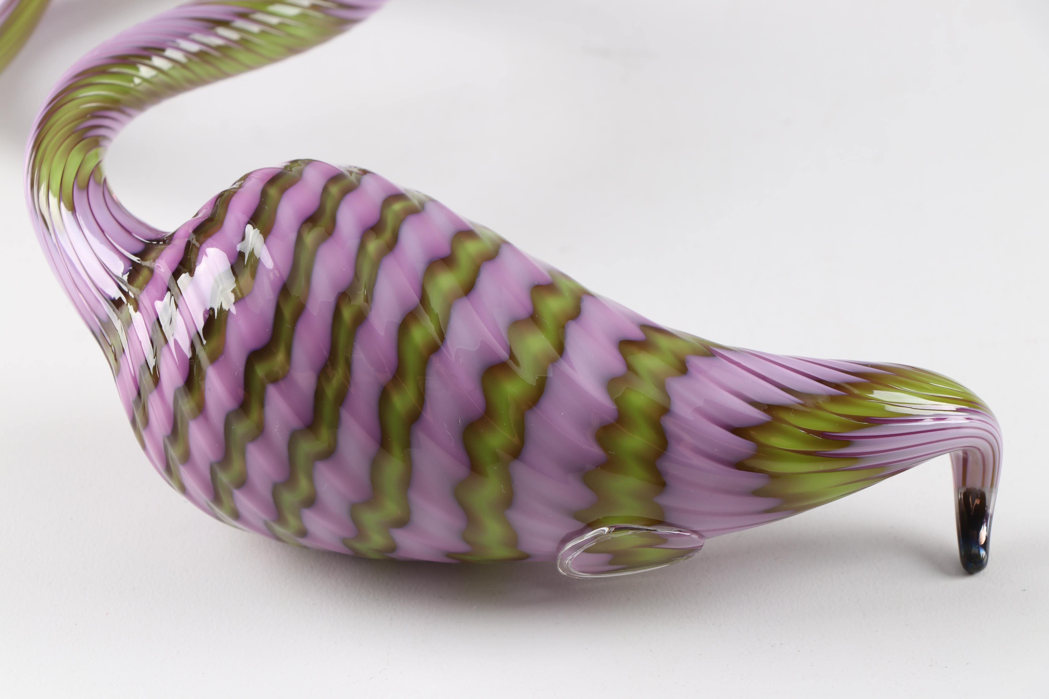 Dale Chihuly "Amethyst Persian Pair" Art Glass Sculpture