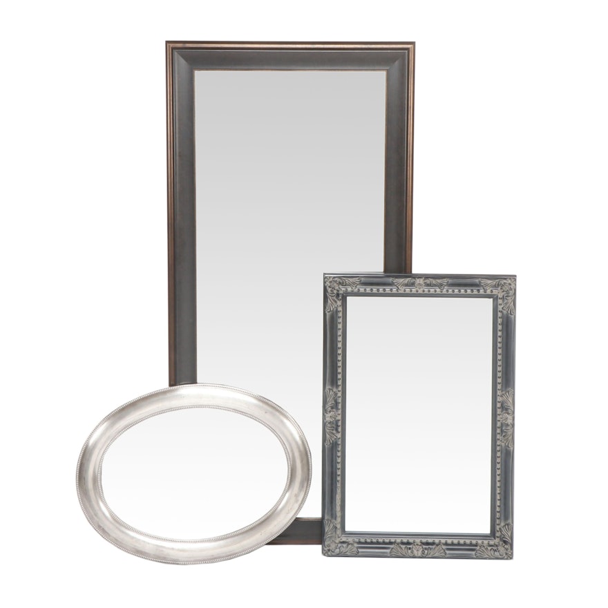 Three Contemporary Wall Hanging Mirrors, Including Howard Elliott