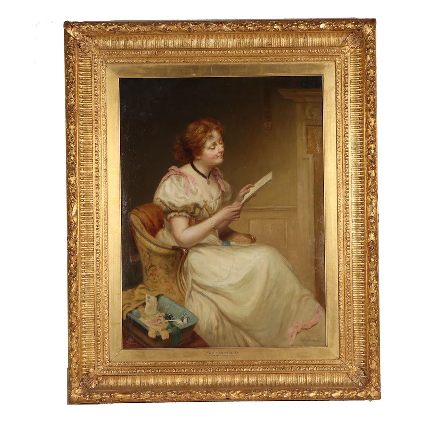 Sir William Quiller Orchardson Oil Painting "The Letter"