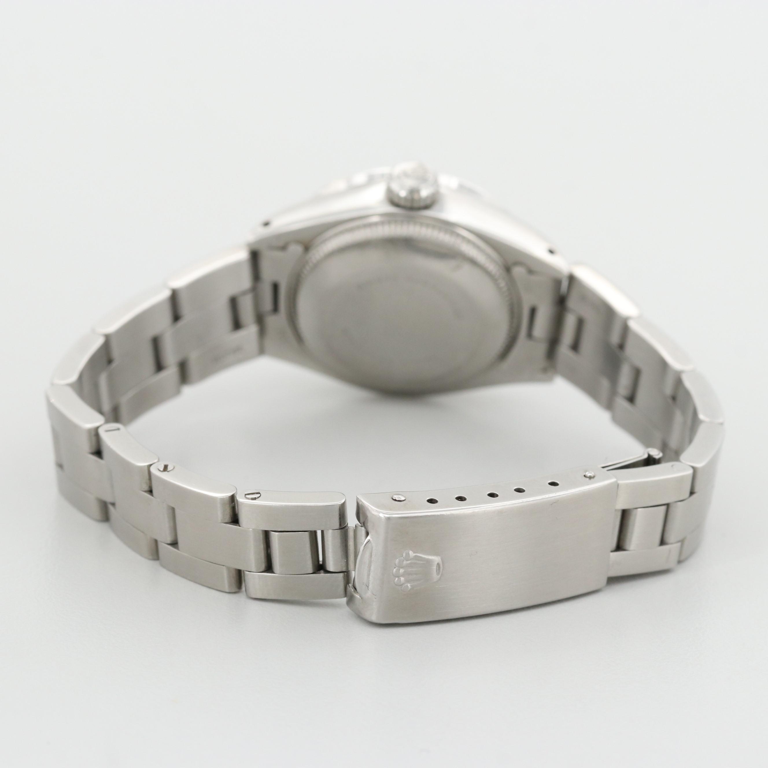 Vintage Rolex Datejust Stainless Steel, Diamond Dial and Bezel Watch, 1975