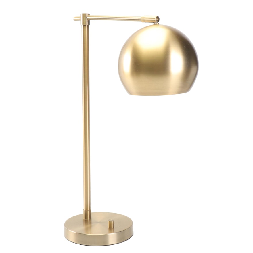 Hextra Brass Finished Stainless Steel Desk Lamp