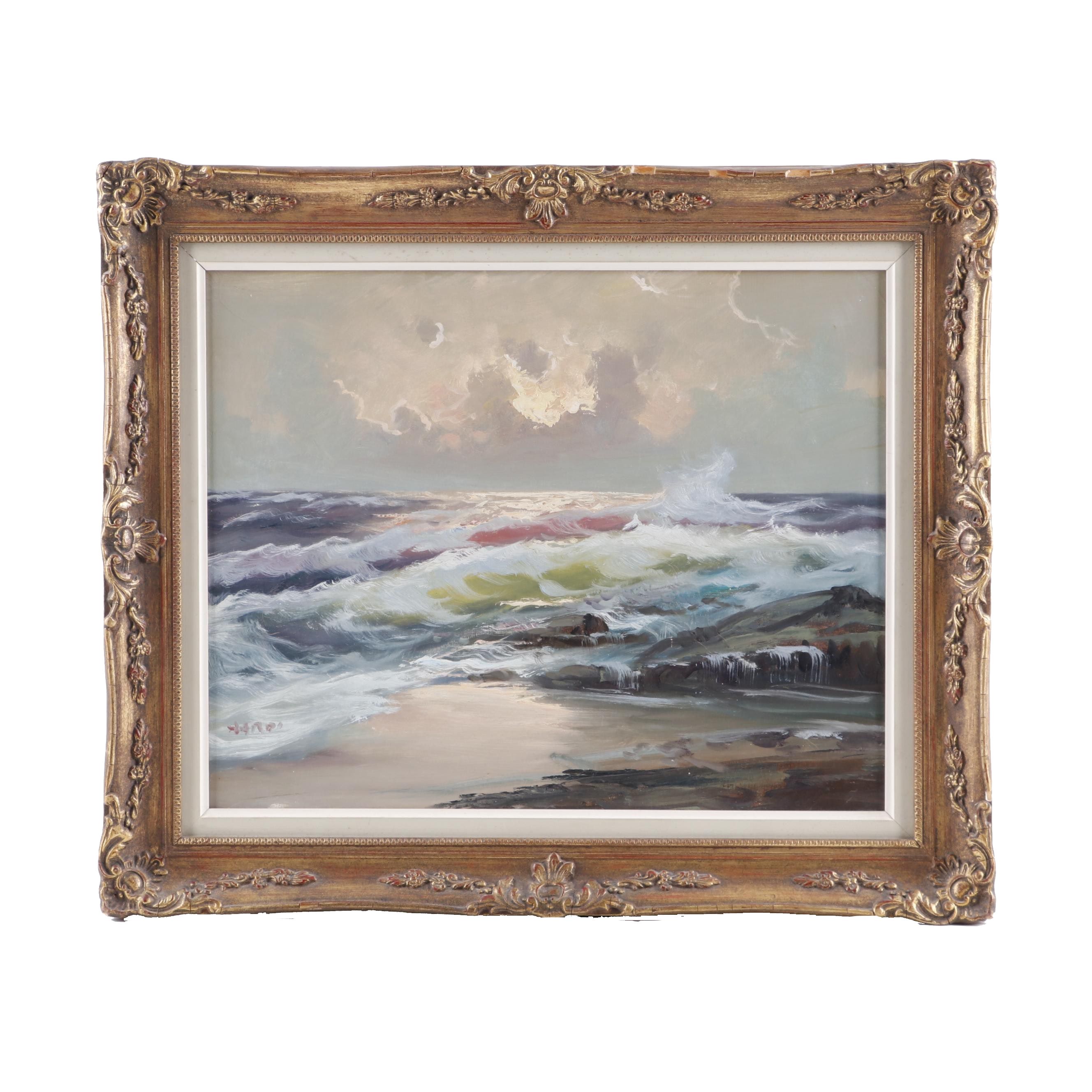 Bardi Seascape Oil Painting