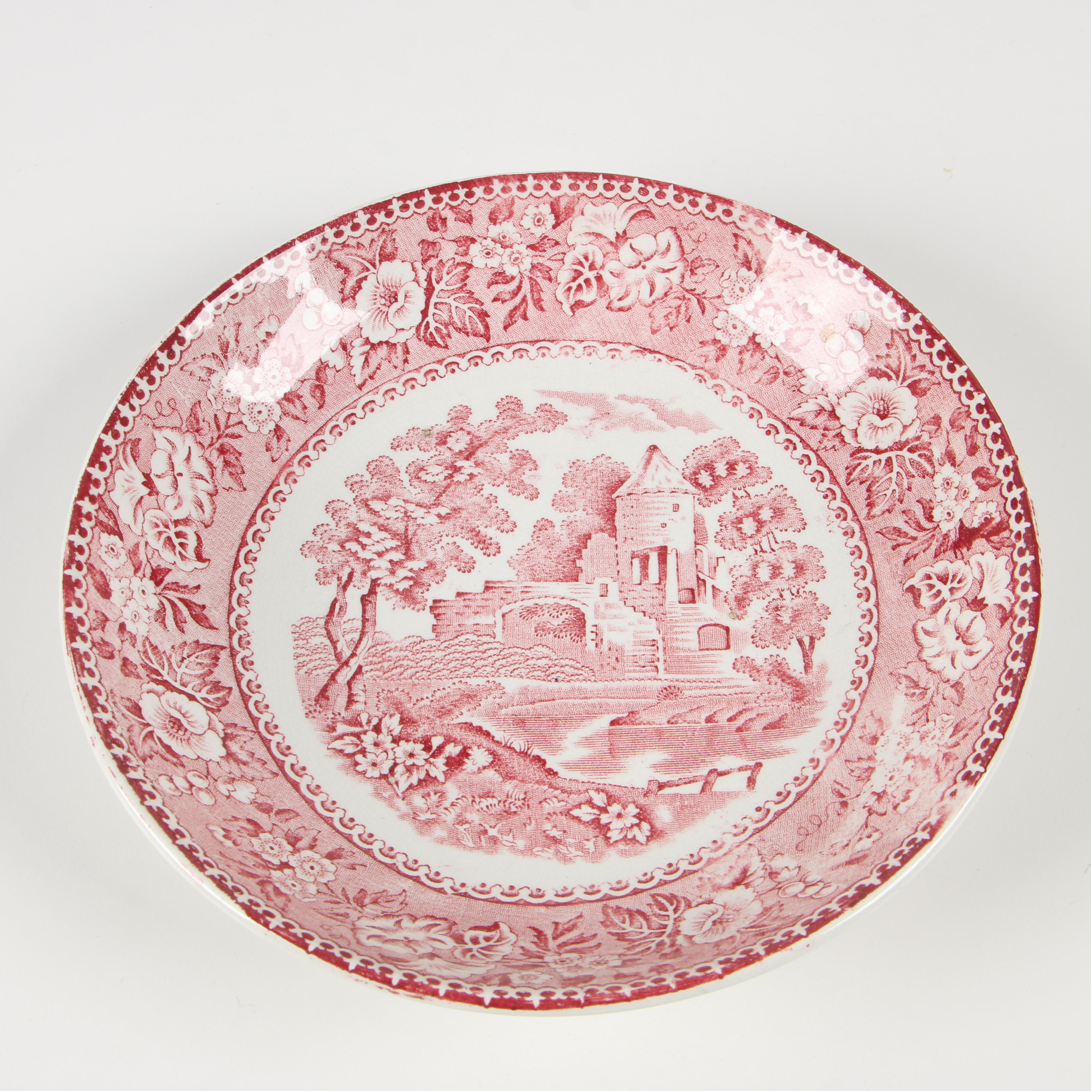 Royal Staffordshire Pottery "Tonquin" Transferware Oversized Cup and Saucer