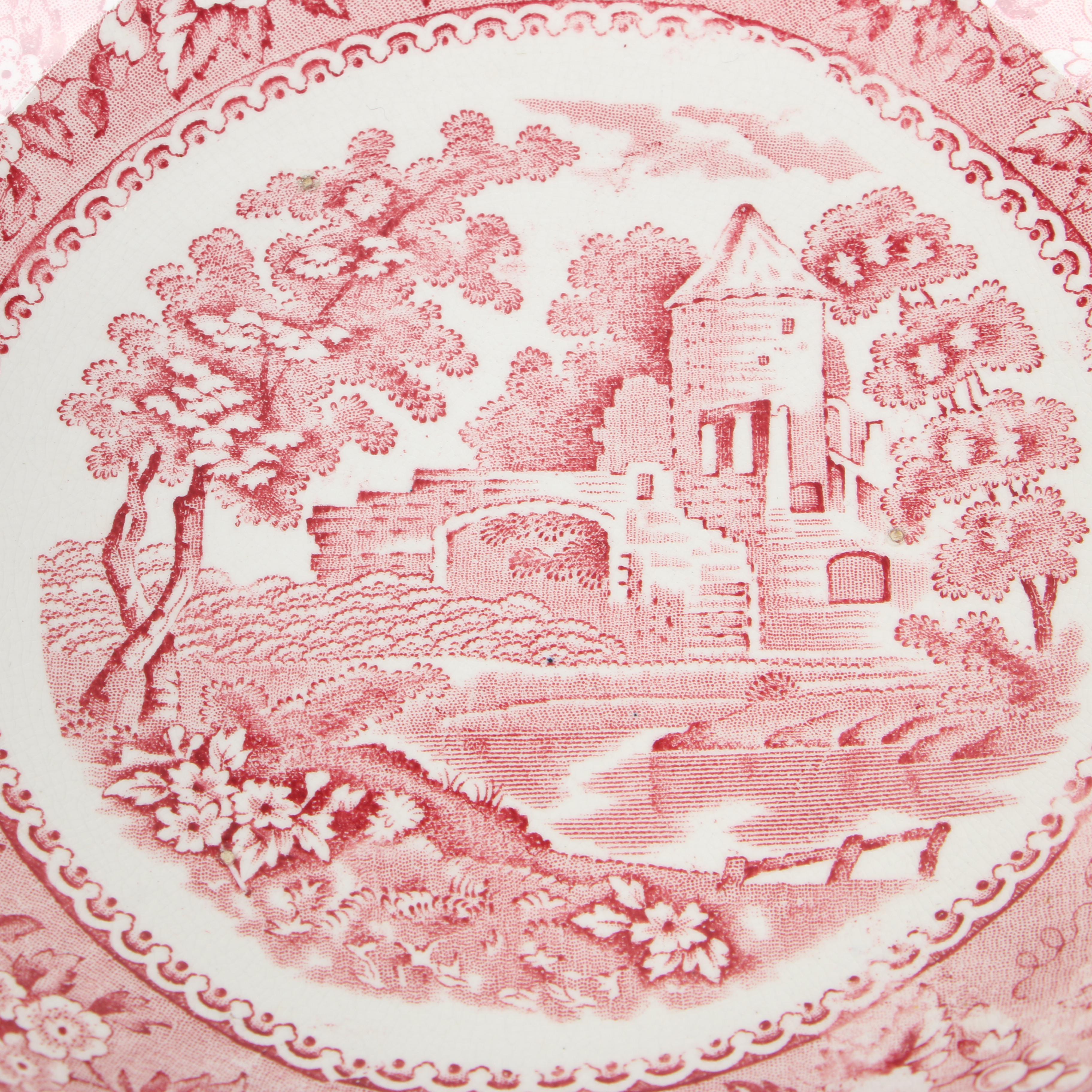 Royal Staffordshire Pottery "Tonquin" Transferware Oversized Cup and Saucer