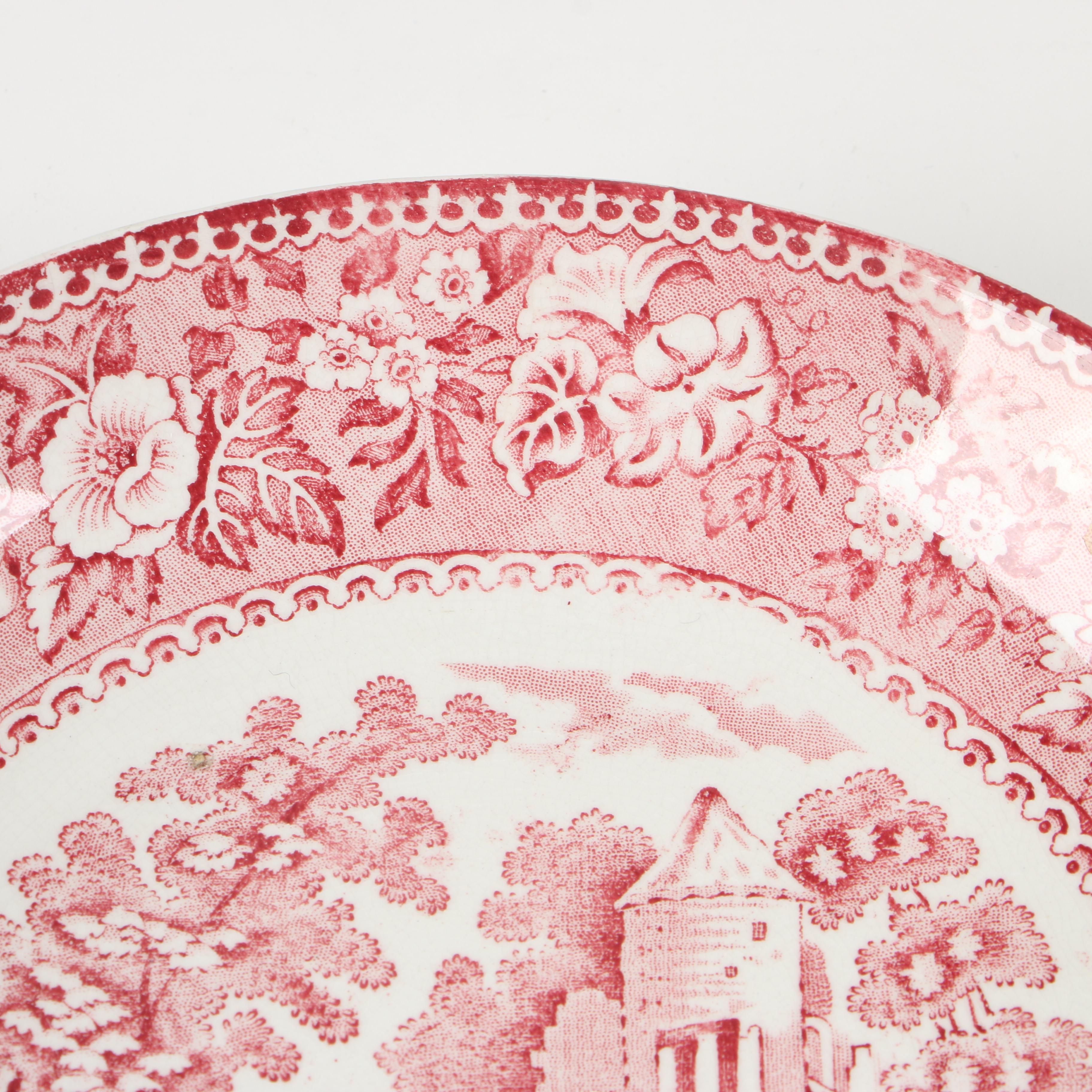 Royal Staffordshire Pottery "Tonquin" Transferware Oversized Cup and Saucer