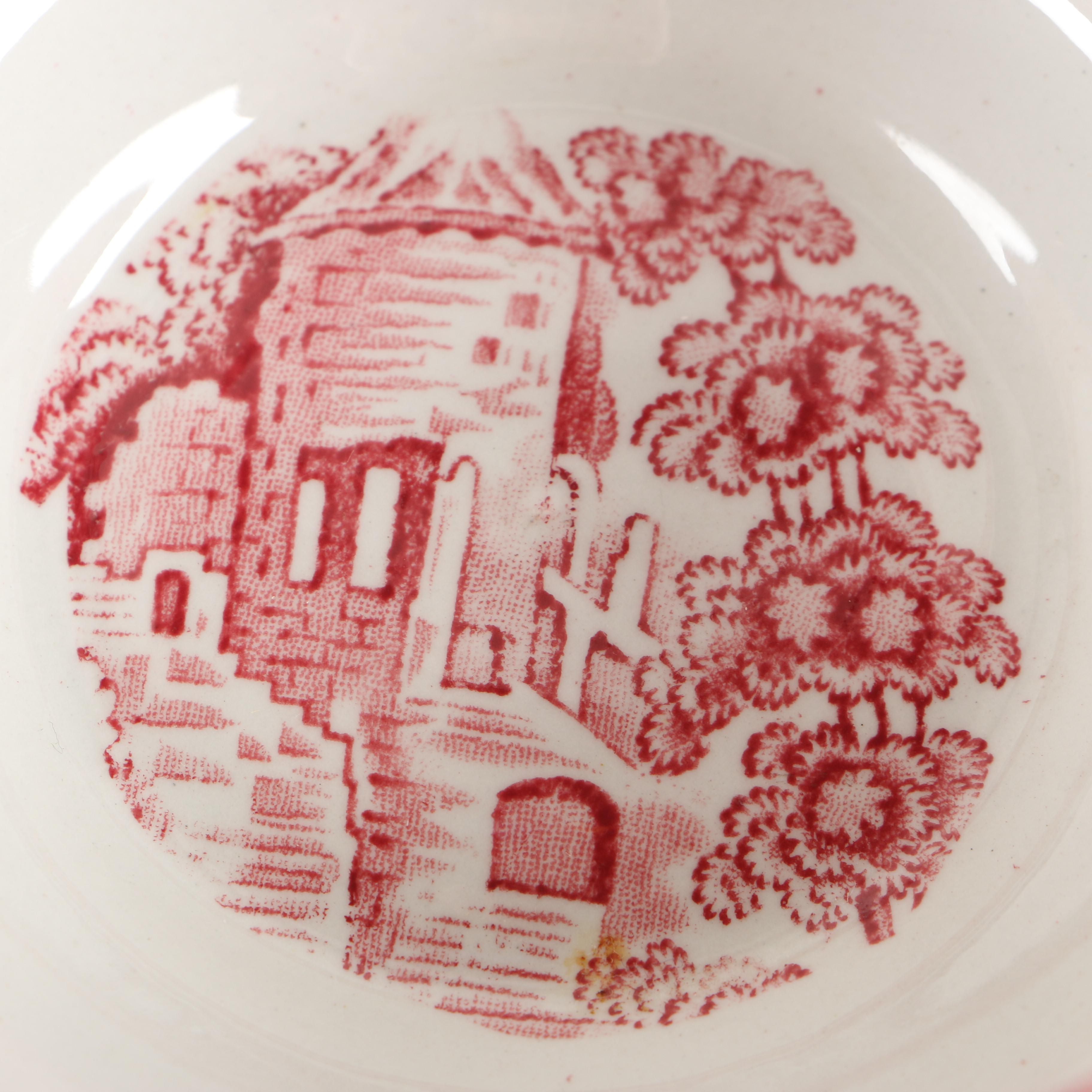 Royal Staffordshire Pottery "Tonquin" Transferware Oversized Cup and Saucer