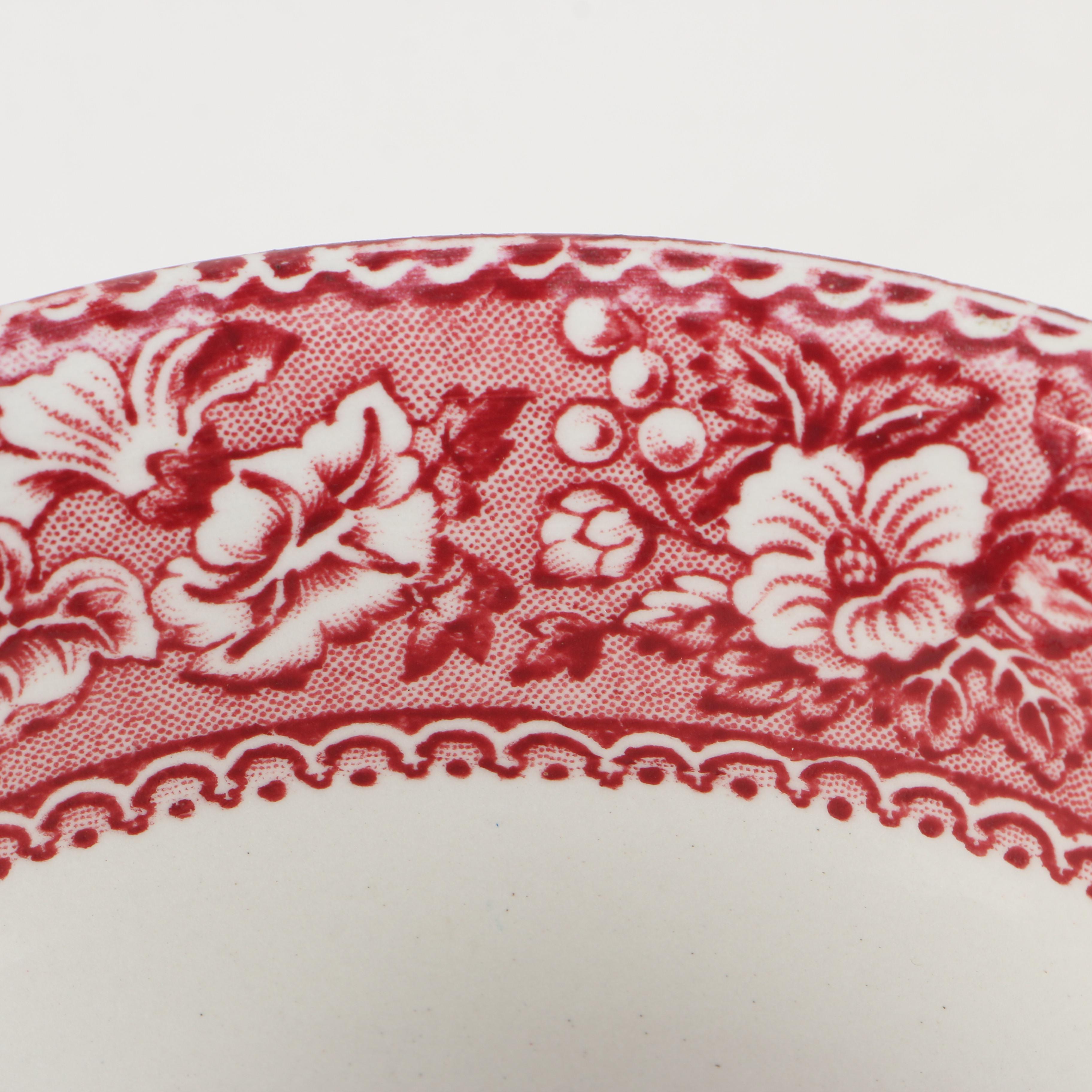 Royal Staffordshire Pottery "Tonquin" Transferware Oversized Cup and Saucer