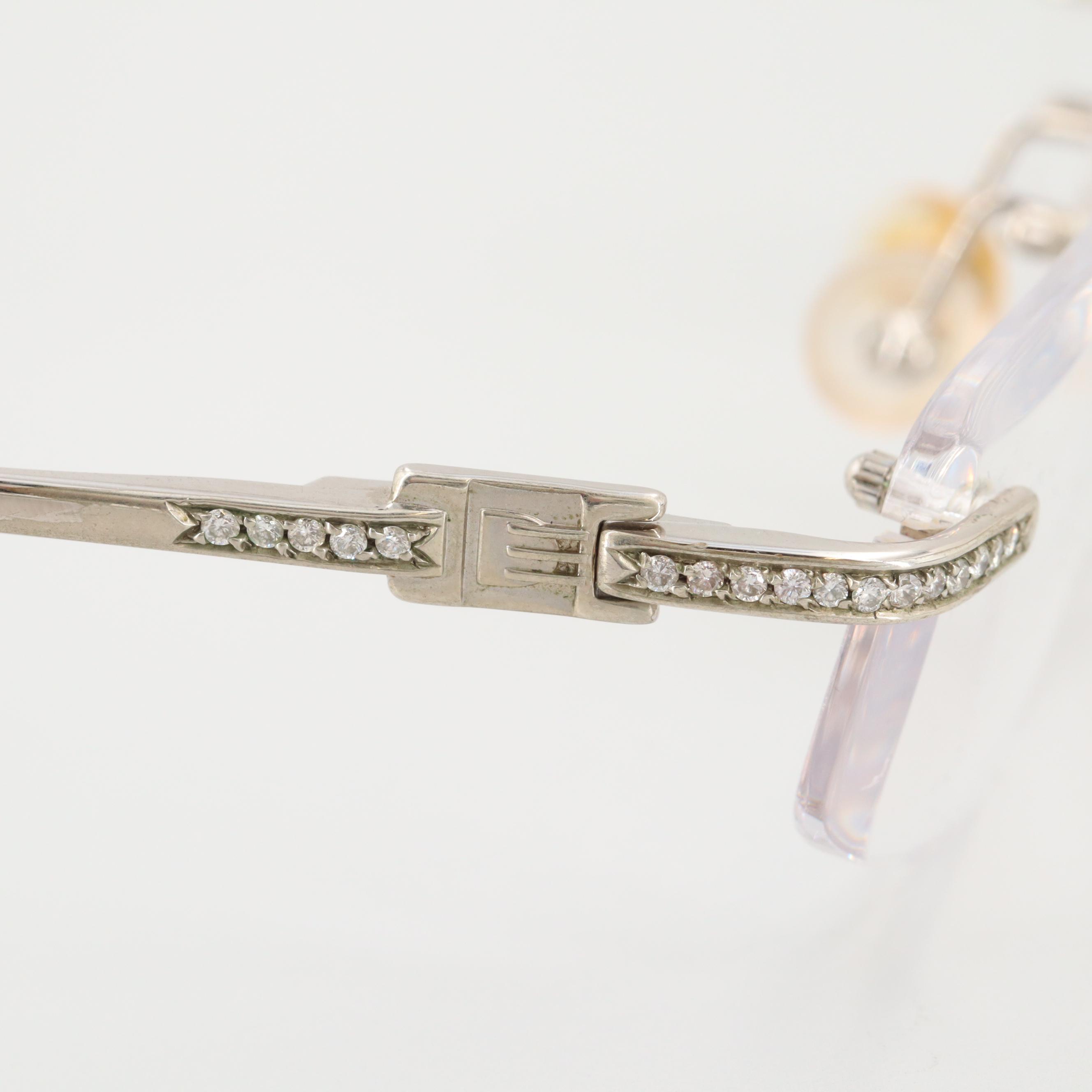 David Eden Diamond Reading Glasses with Case