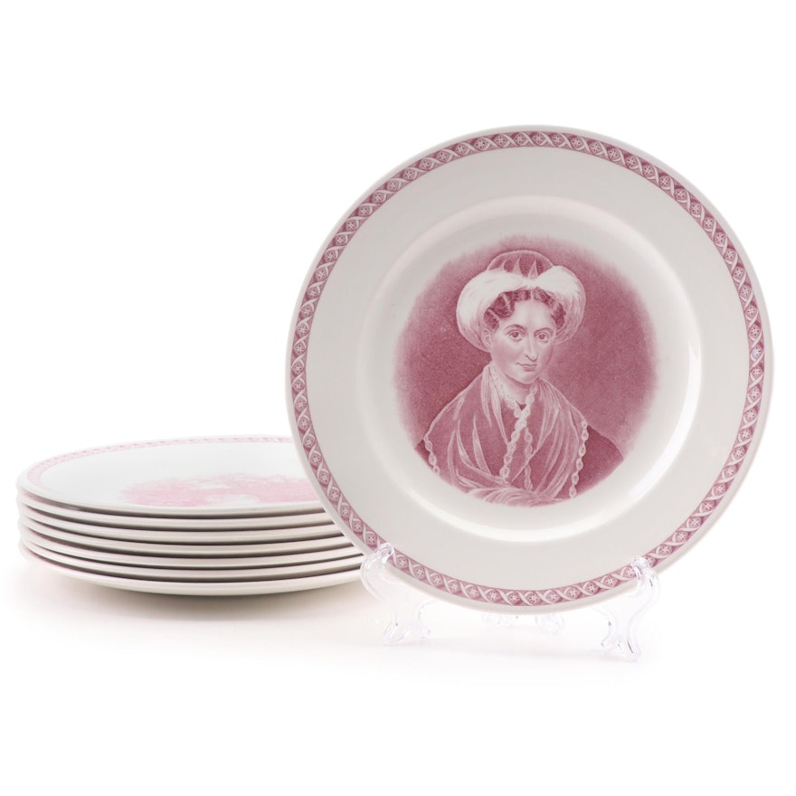 Wedgwood "Mount Holyoke College" Ceramic Luncheon Plates