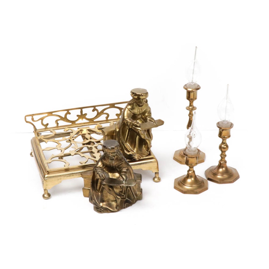 Gorham Reproduction Brass Bookends for the Metropolitan Museum of Art and More