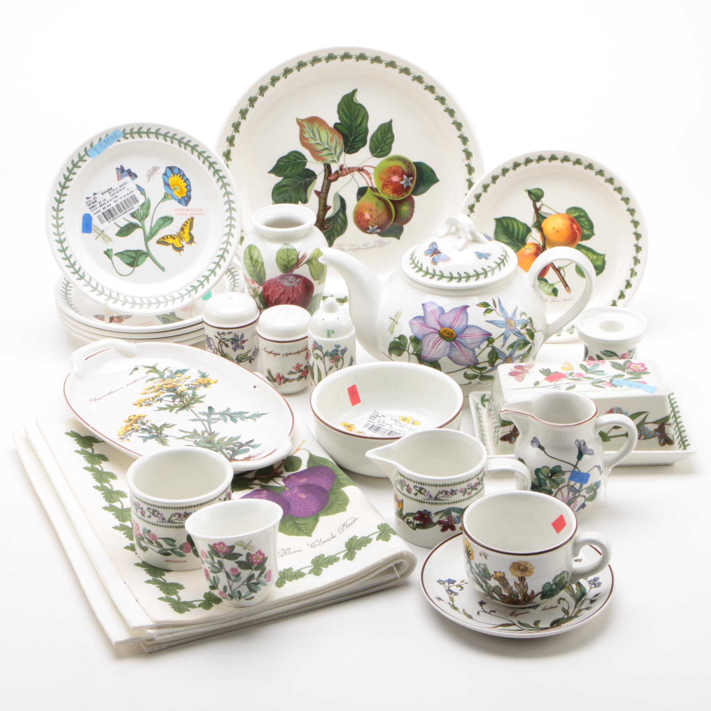 Portmeirion "Botanic Garden," Villeroy & Boch "Botanica" and Other Dinnerware