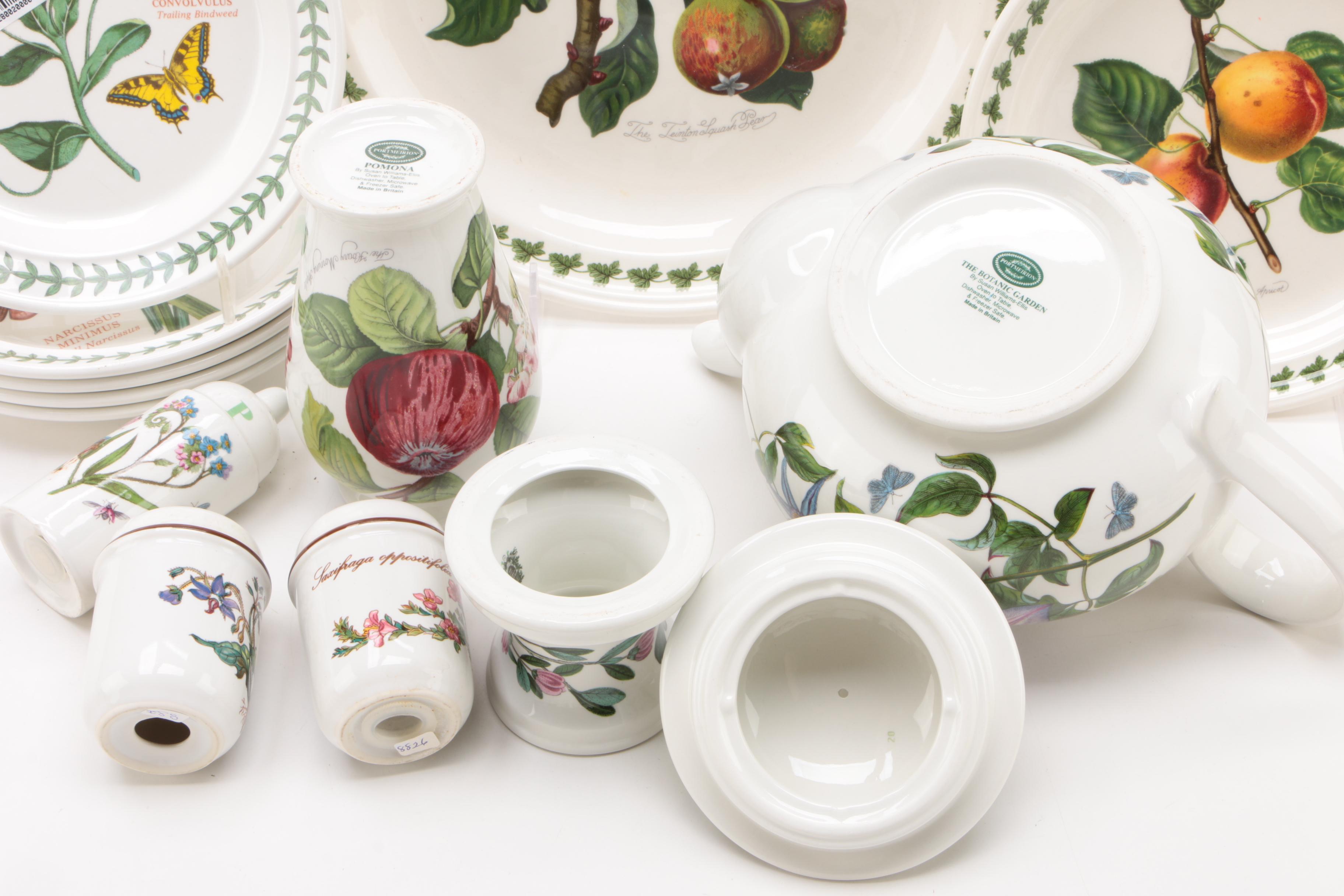 Portmeirion "Botanic Garden," Villeroy & Boch "Botanica" and Other Dinnerware