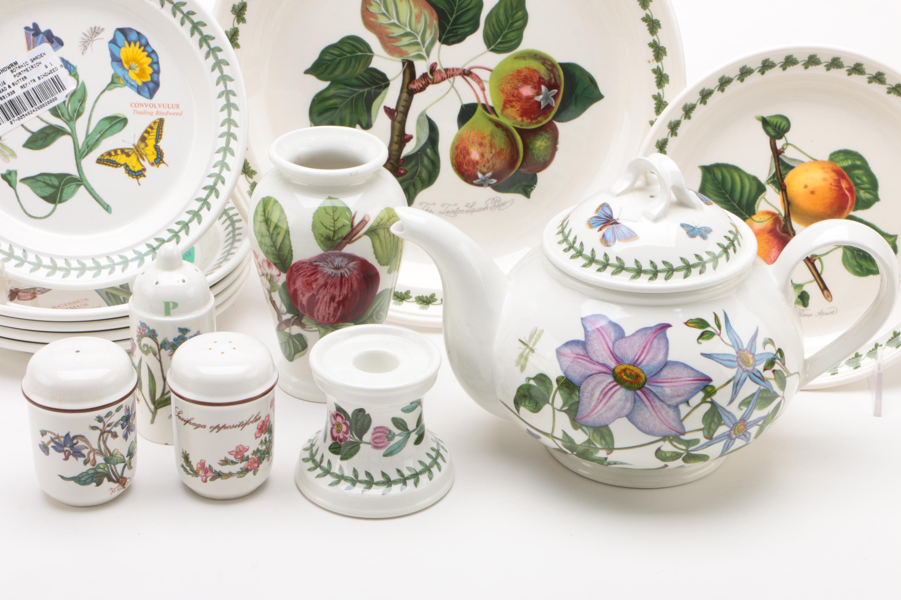 Portmeirion "Botanic Garden," Villeroy & Boch "Botanica" and Other Dinnerware