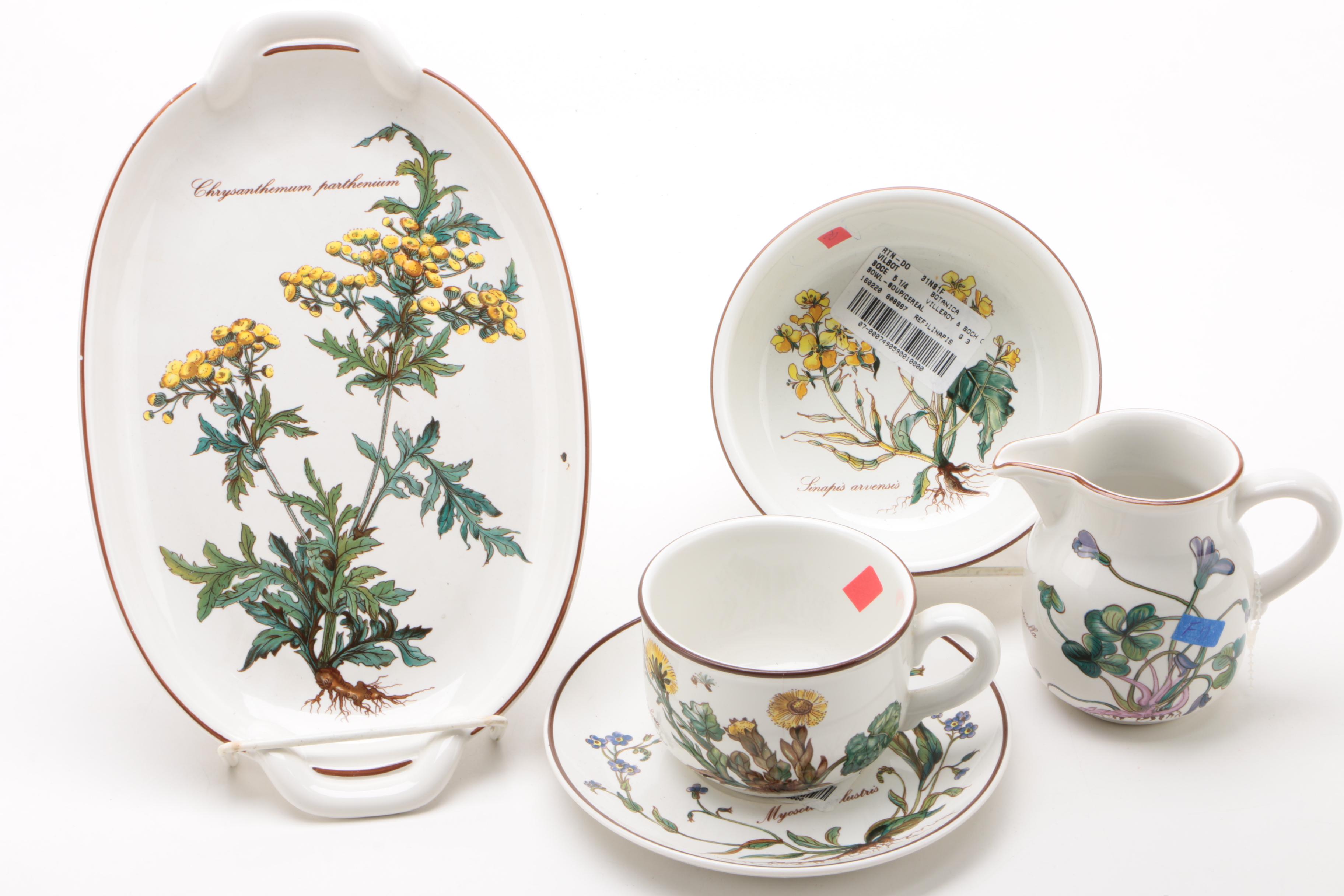 Portmeirion "Botanic Garden," Villeroy & Boch "Botanica" and Other Dinnerware