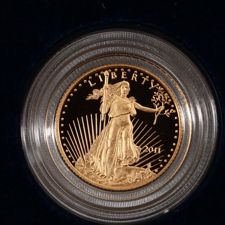 2011-W Five Dollar Proof Gold Eagle 1/10 oz.Bullion Coin