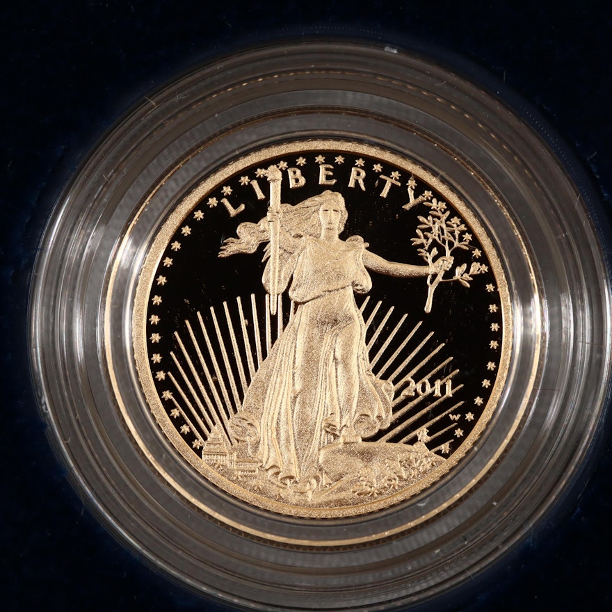 2011-W Five Dollar Proof Gold Eagle 1/10 oz. Bullion Coin