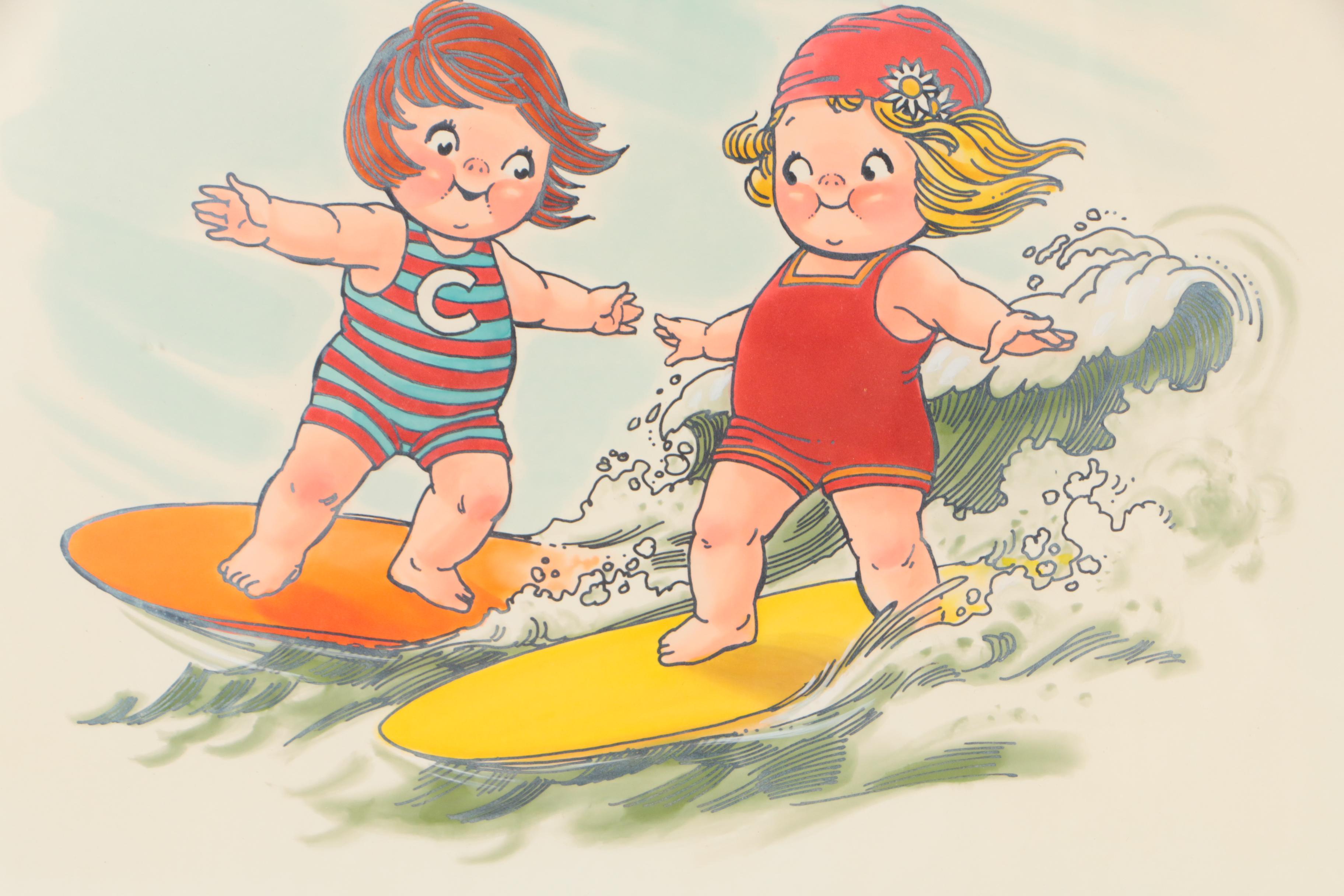 Campbell Soup Company Preliminary Illustrations for Campbell Kids 1978 Calendar