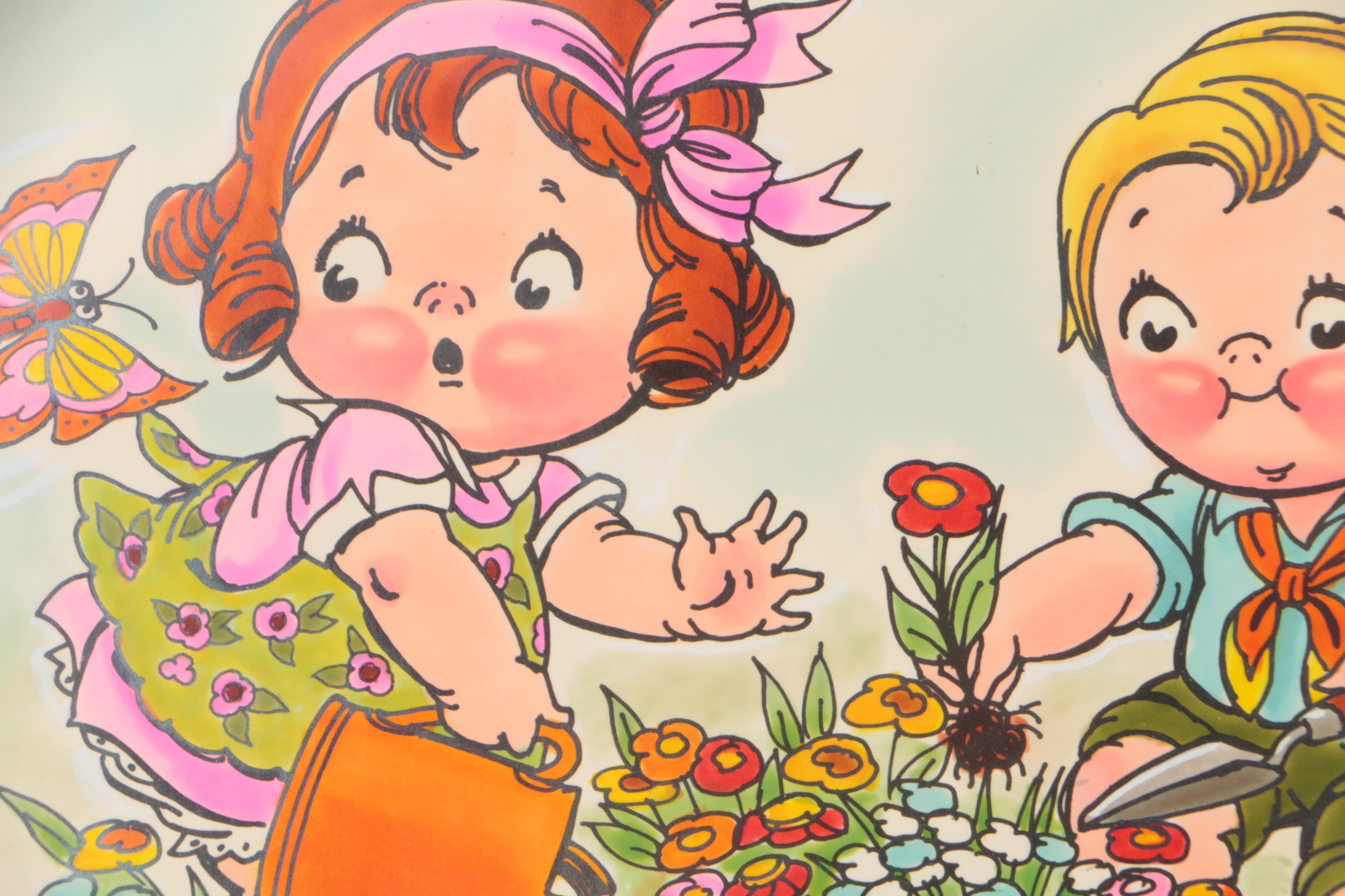 Campbell Soup Company Preliminary Illustrations for Campbell Kids 1978 Calendar