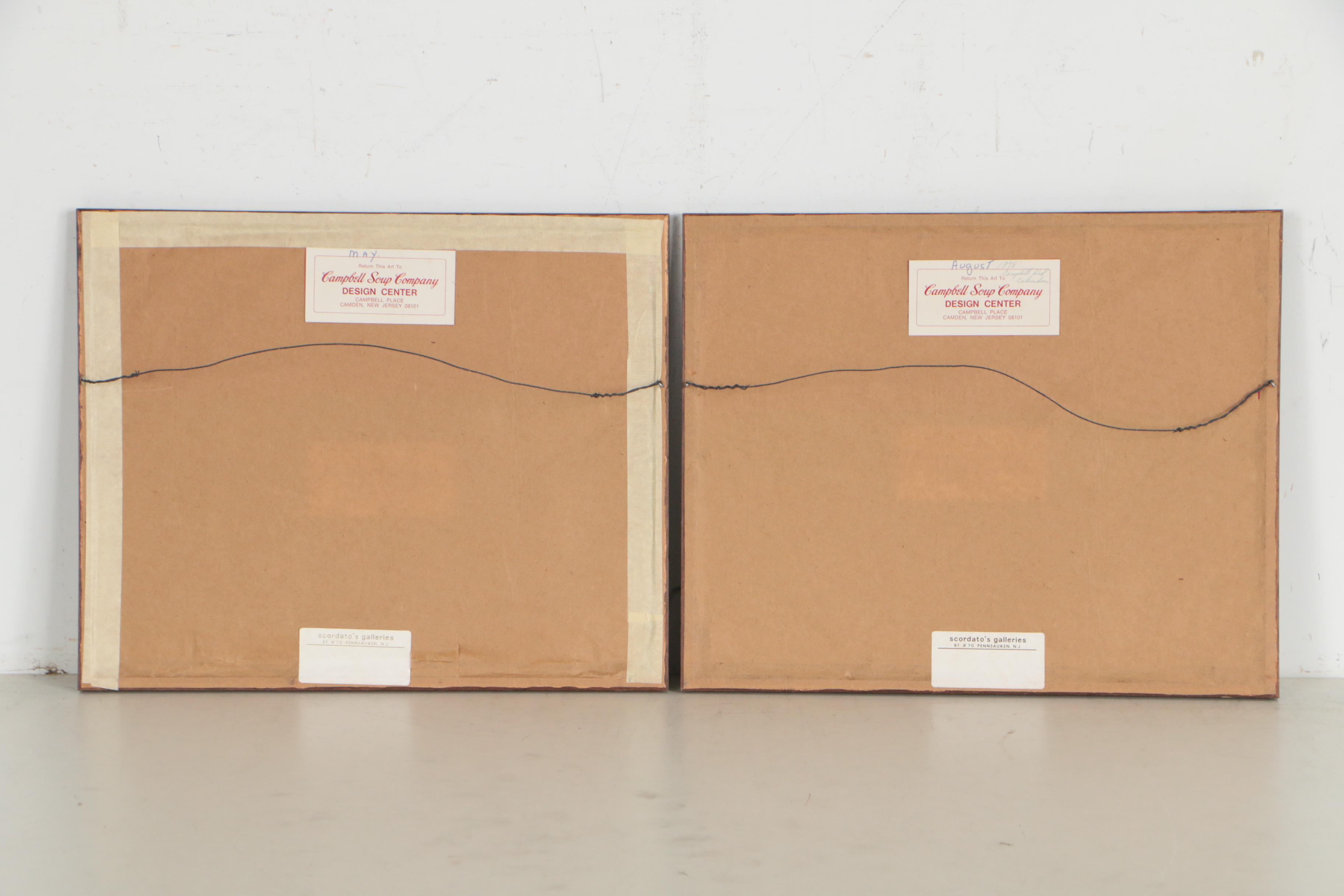 Campbell Soup Company Preliminary Illustrations for Campbell Kids 1978 Calendar