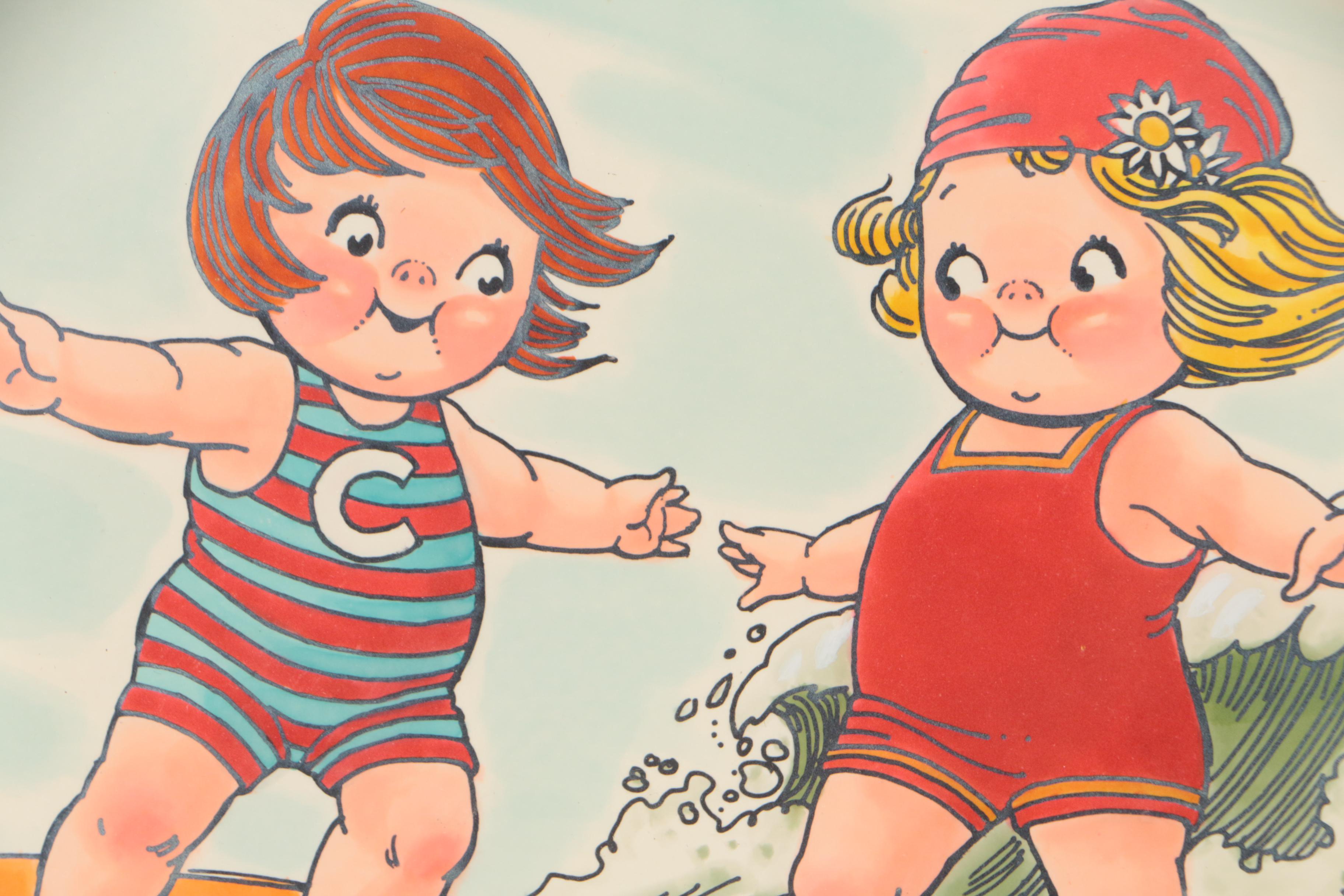 Campbell Soup Company Preliminary Illustrations for Campbell Kids 1978 Calendar