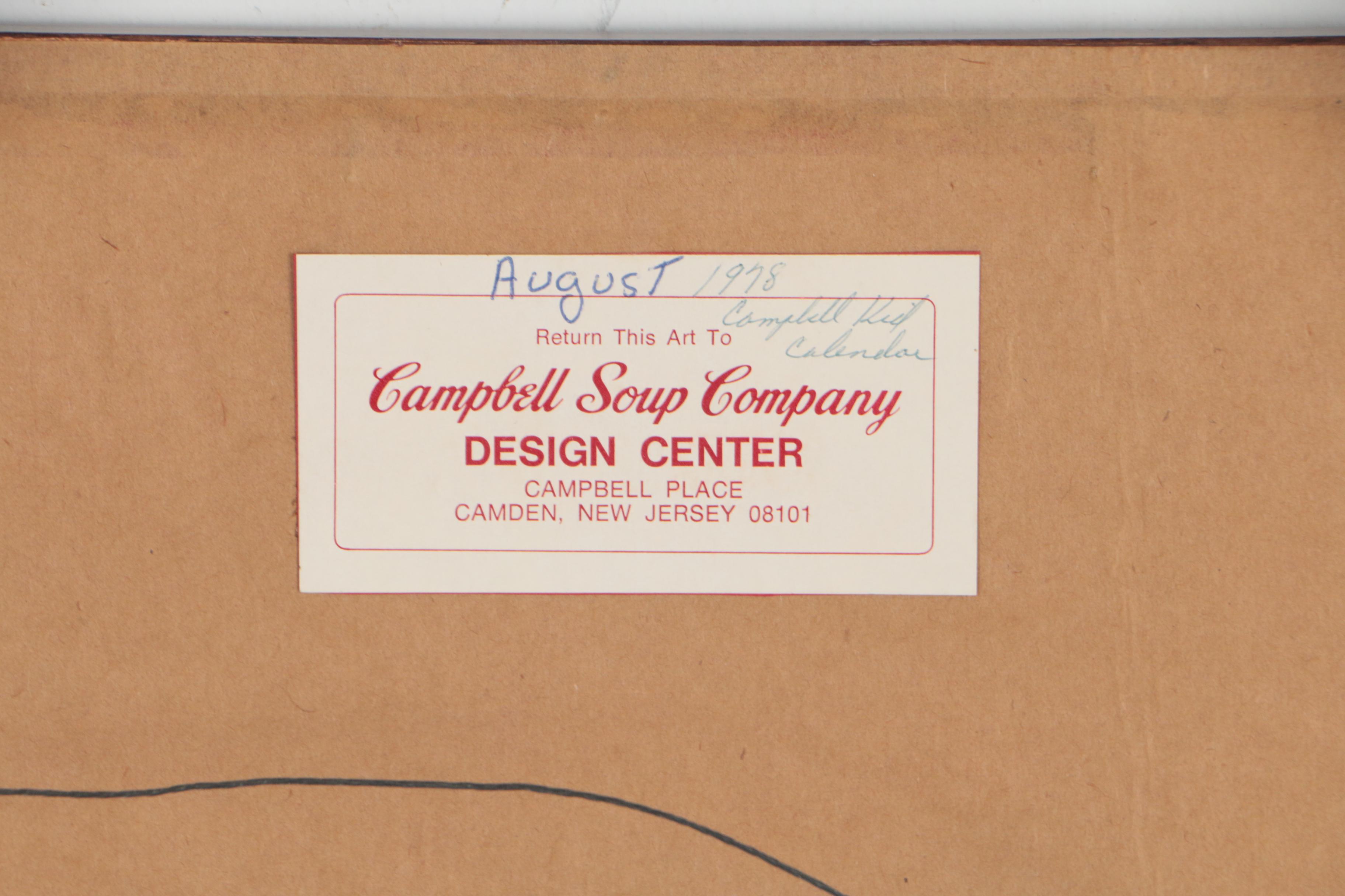 Campbell Soup Company Preliminary Illustrations for Campbell Kids 1978 Calendar