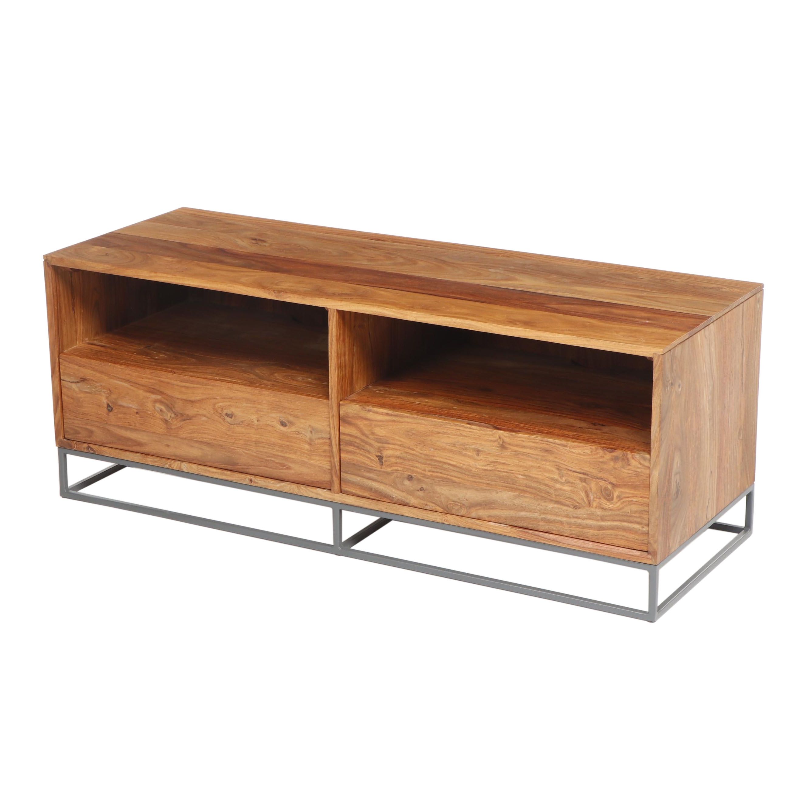 Contemporary CB2 Modern Wooden Entertainment Console Center