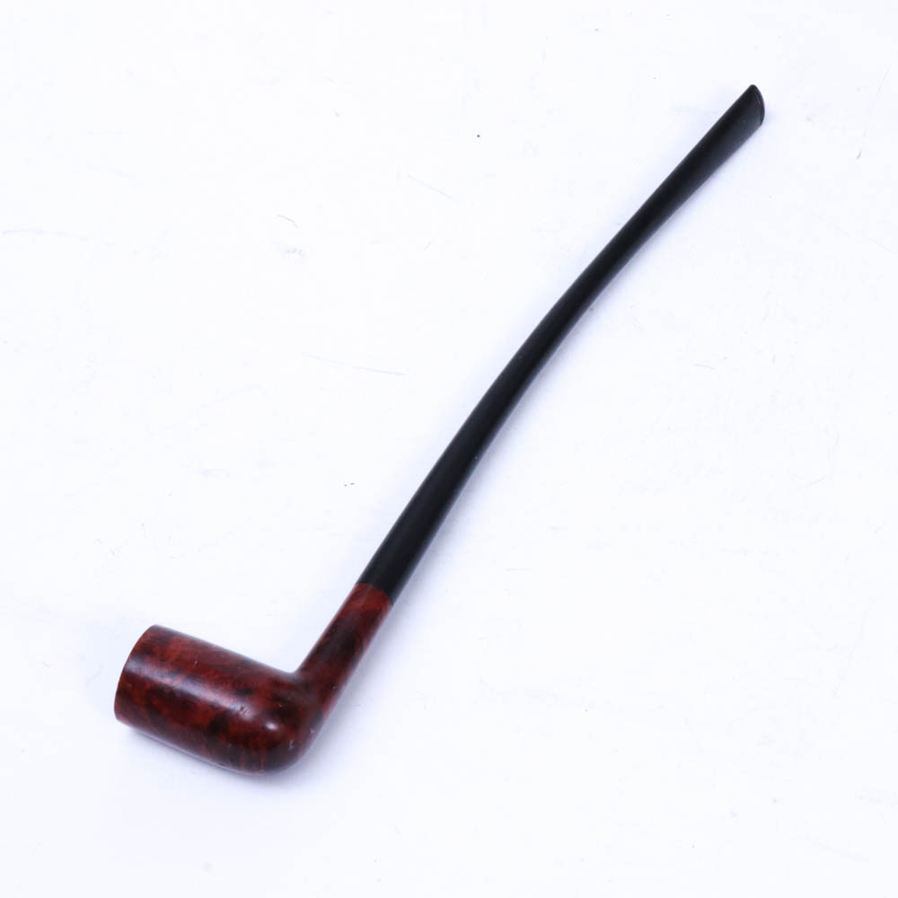 Carved Wooden Tobacco Pipes and Holder, Vintage