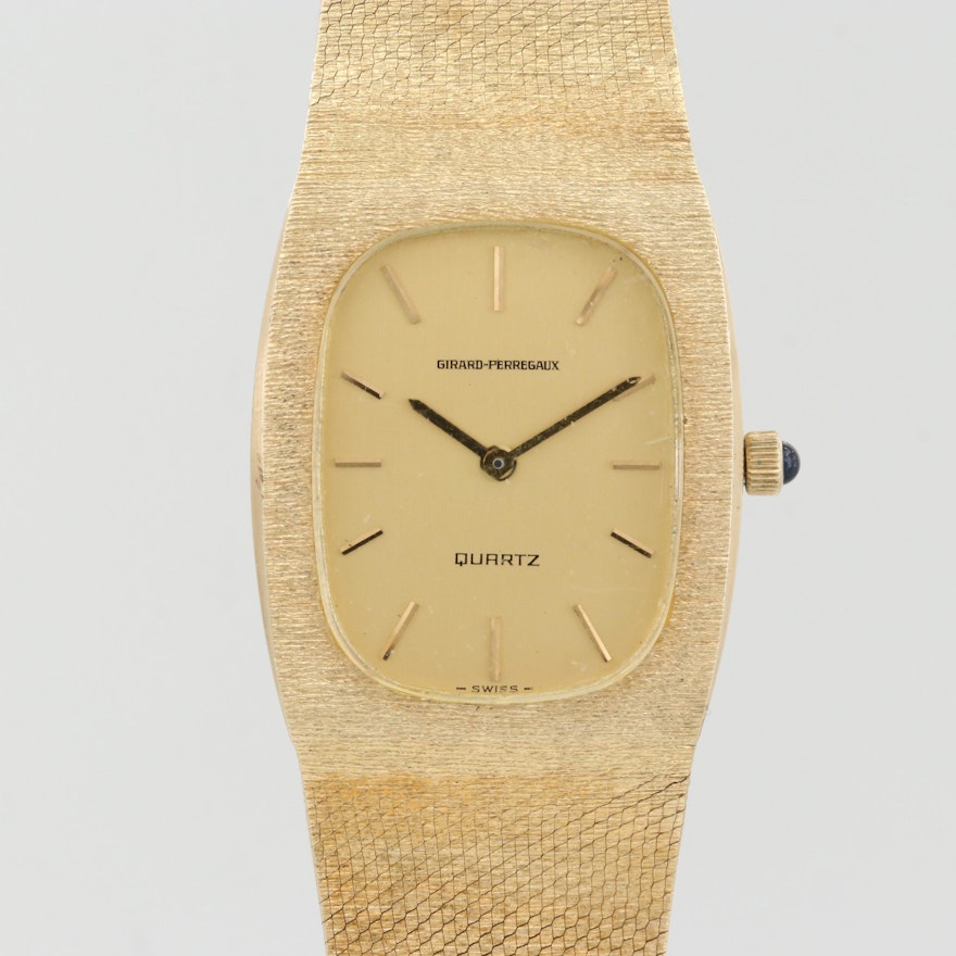 Vintage Girard - Perregaux 14K Gold Quartz Wristwatch