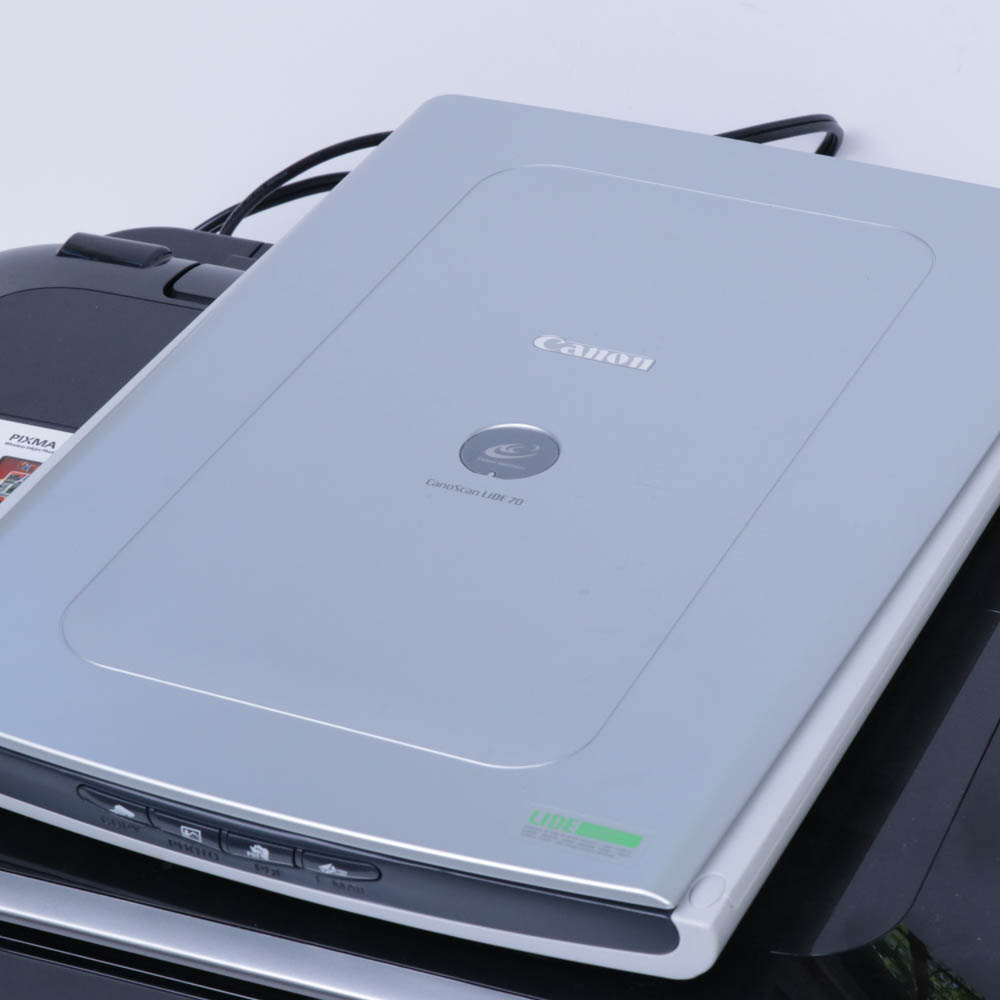 Canon MG5320 Wireless All-In-One Printer and Canon CanoScan Lide70