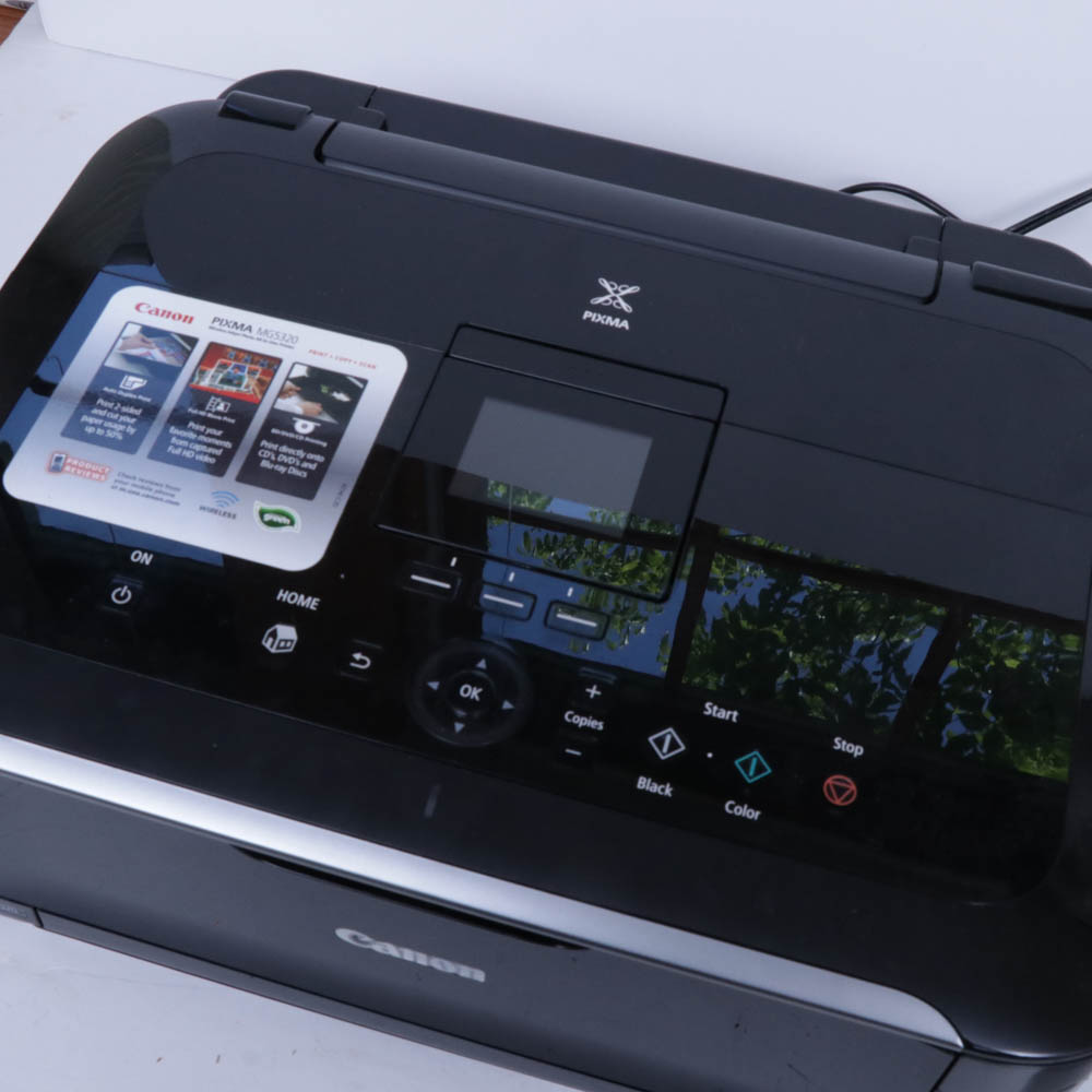 Canon MG5320 Wireless All-In-One Printer and Canon CanoScan Lide70