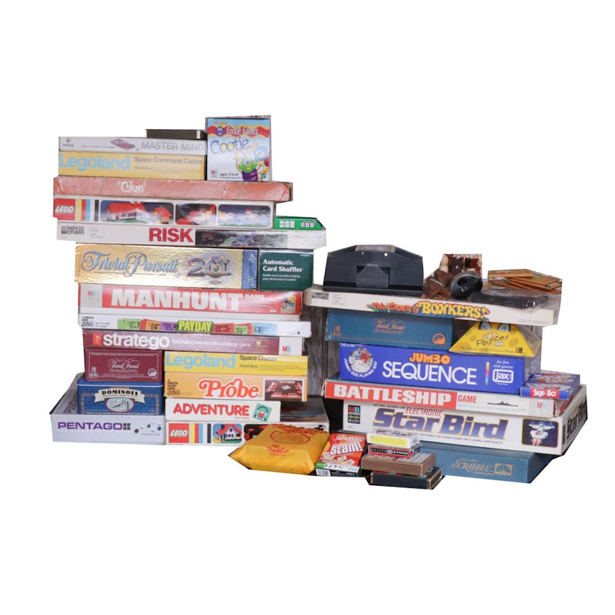 Board Games, Legos and Card Games, Vintage and Contemporary