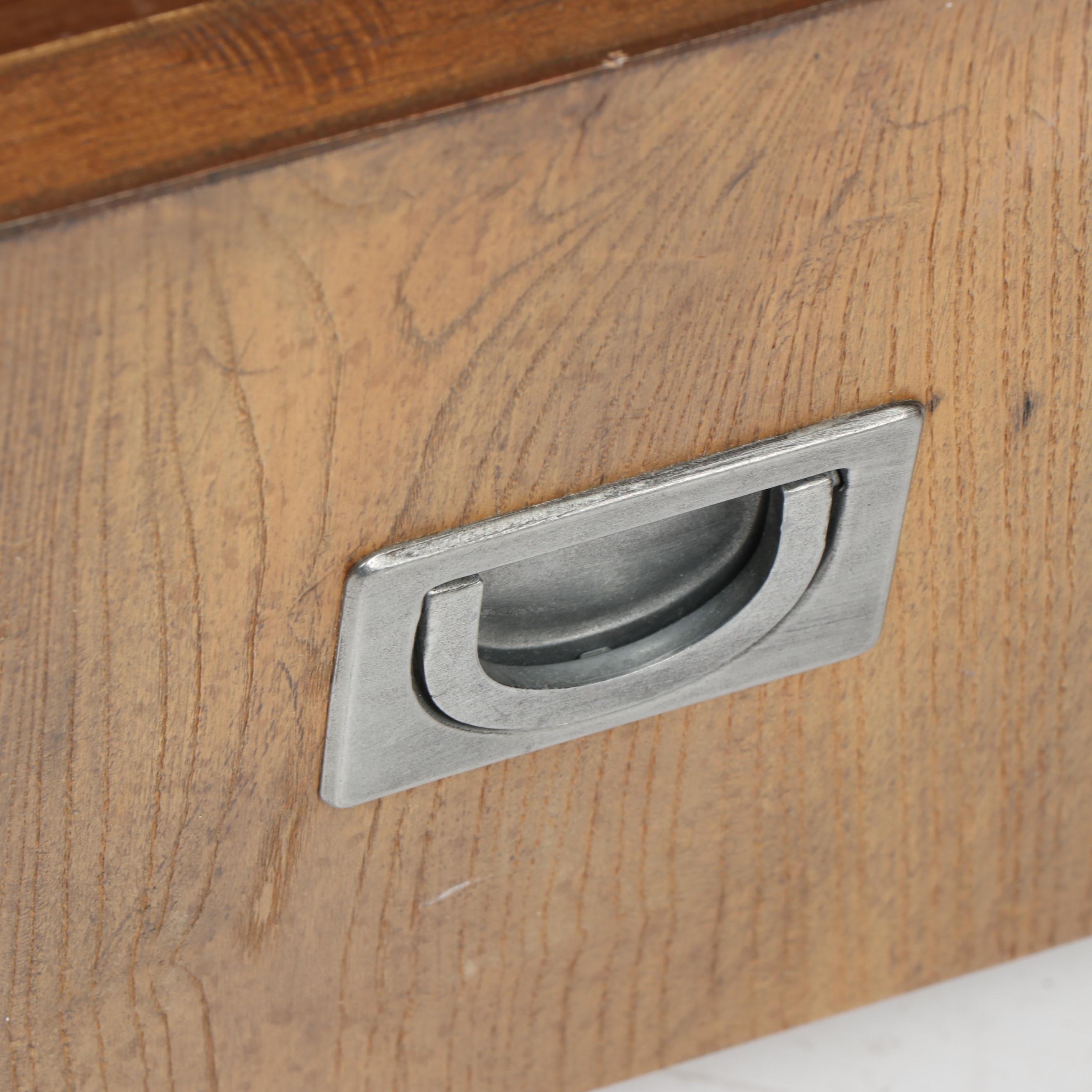 Vintage Henredon "Circa 76" Ash Campaign Style Nightstands