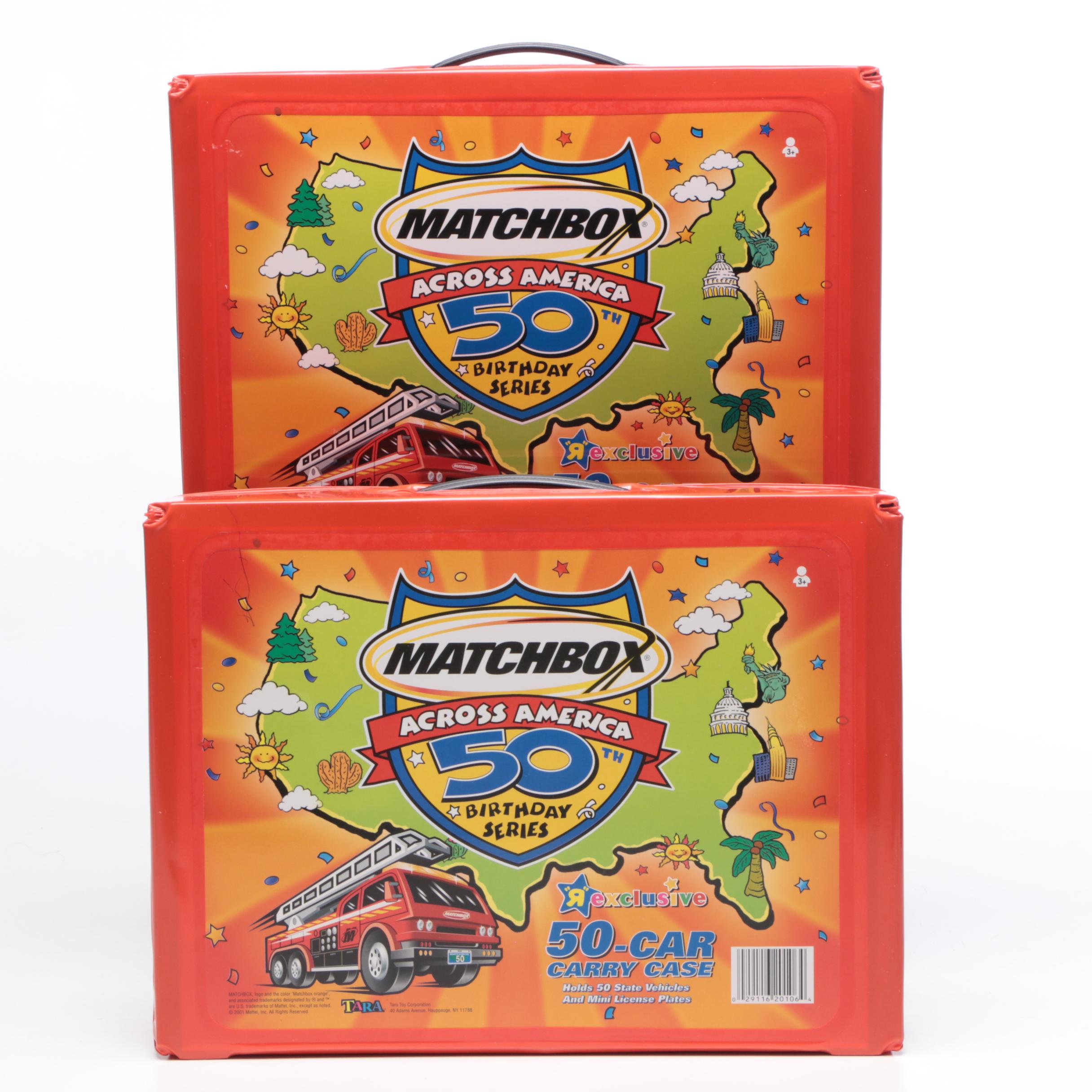 Matchbox Across America 50th Birthday Series License Plate and Car, Contemporary