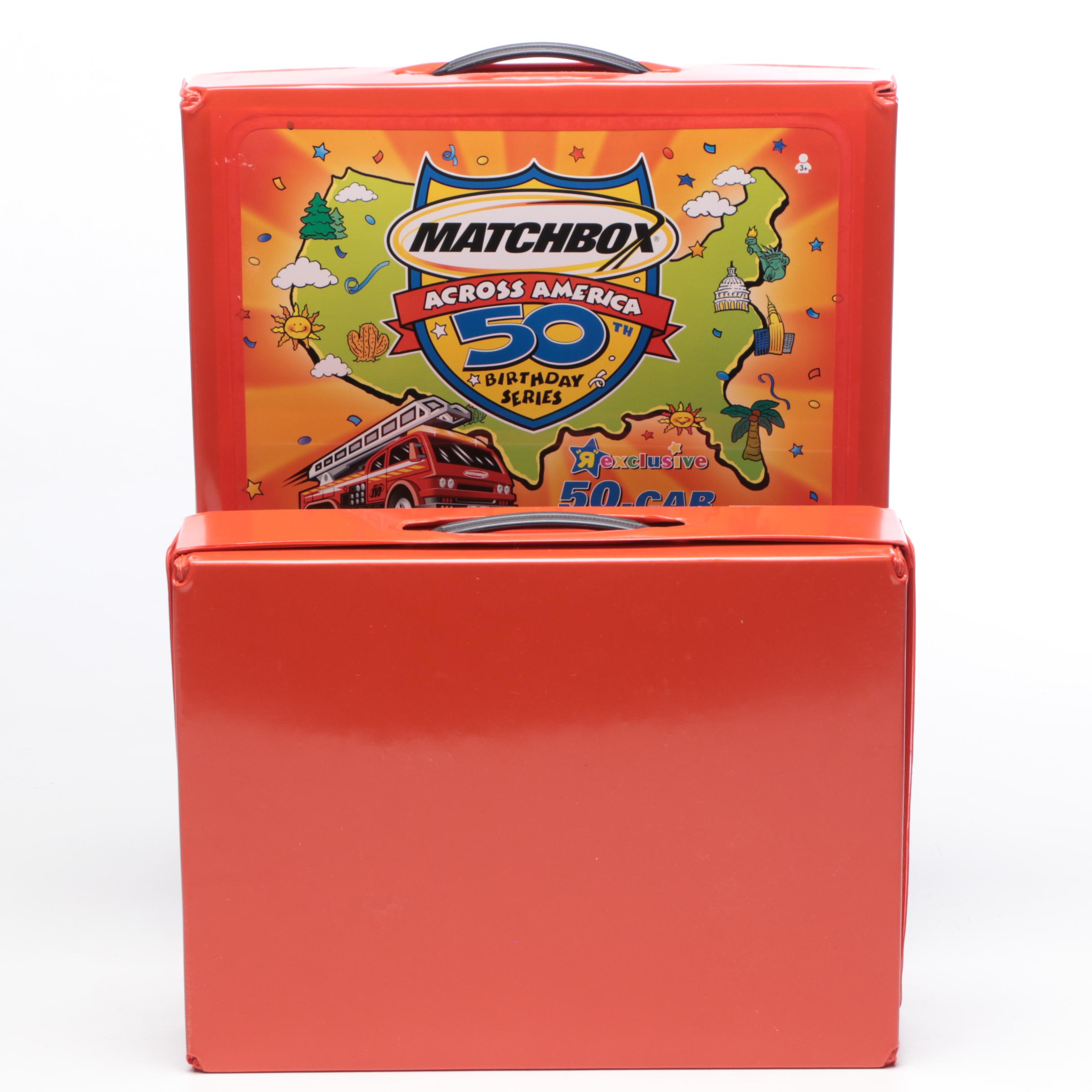 Matchbox Across America 50th Birthday Series License Plate and Car, Contemporary