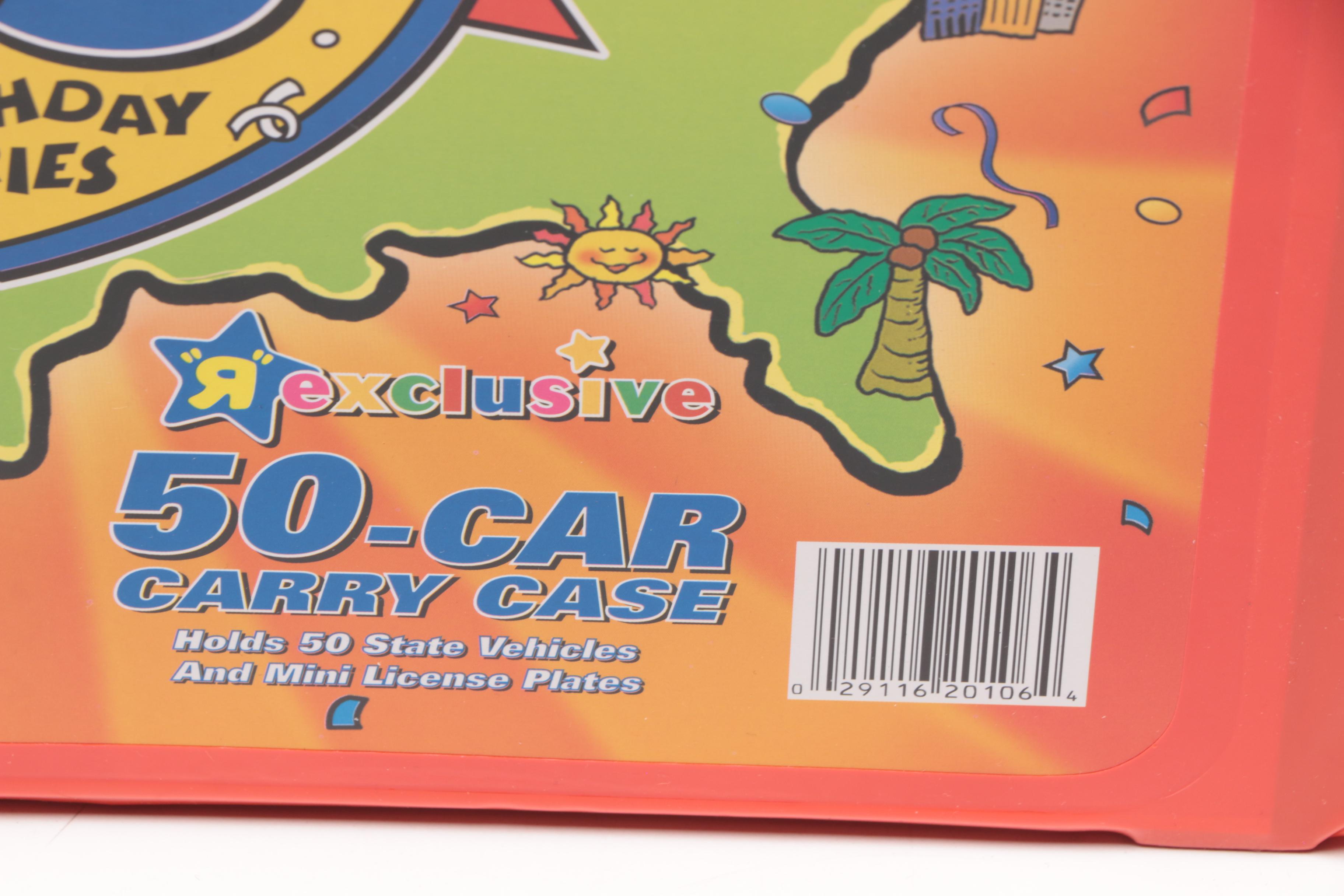 Matchbox Across America 50th Birthday Series License Plate and Car, Contemporary