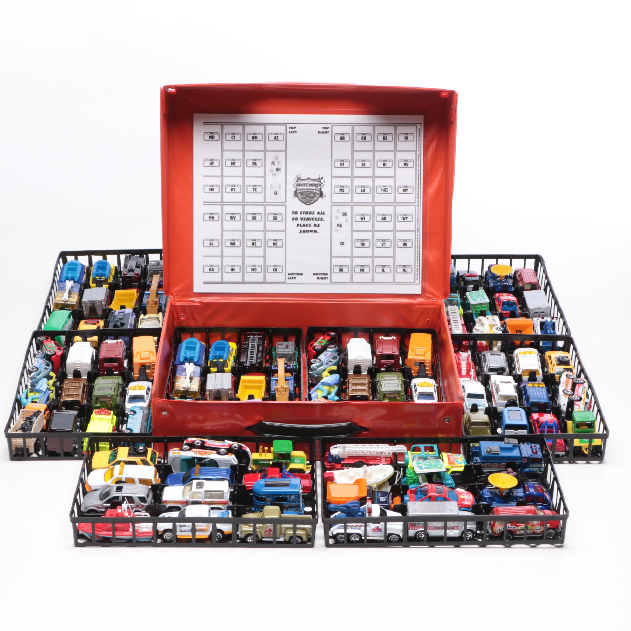 Matchbox Across America 50th Birthday Series License Plate and Car, Contemporary