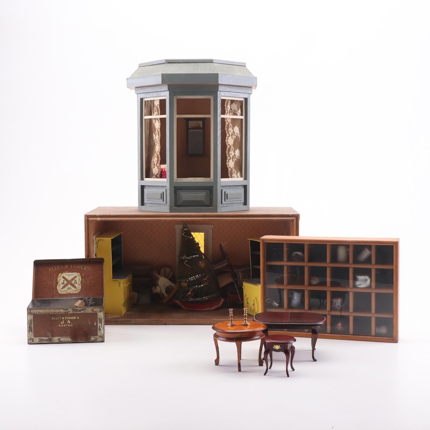 Dollhouse Dioramas and Miniature Accessories